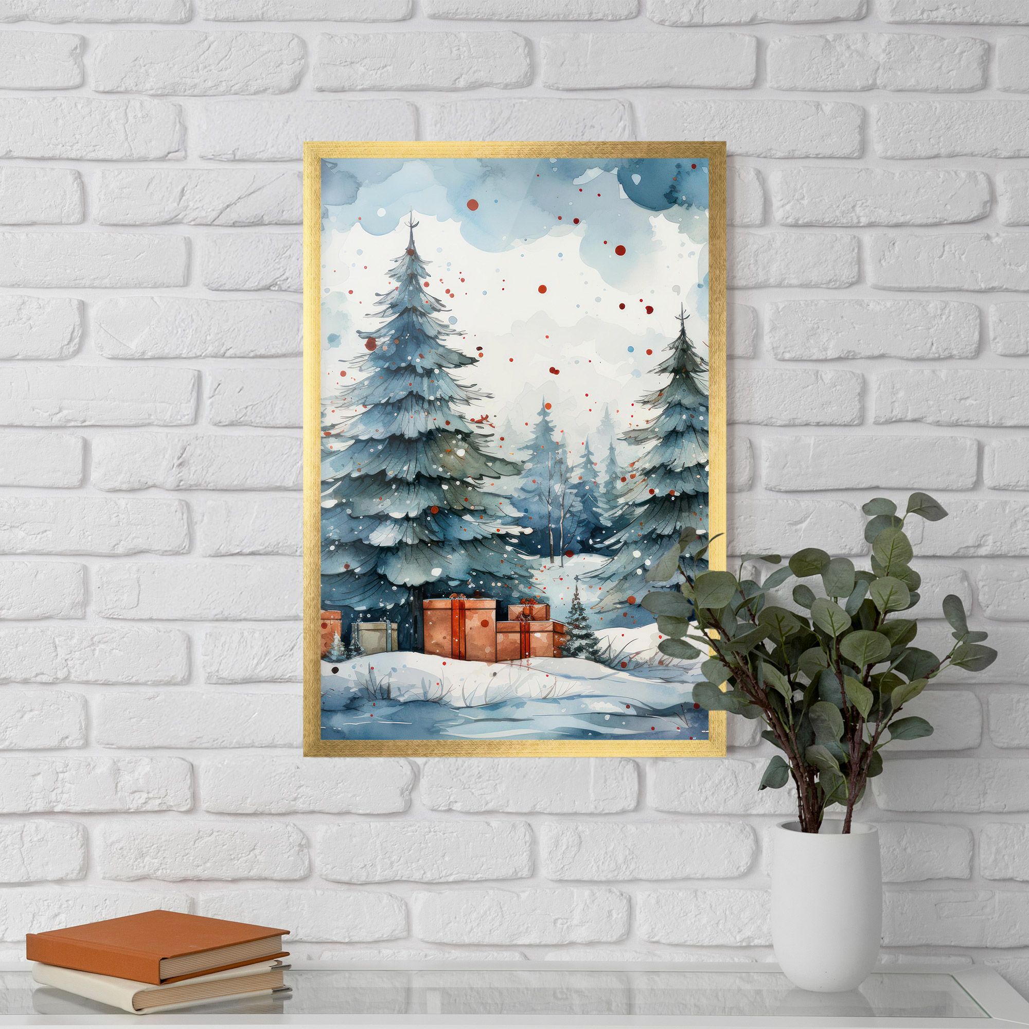 Watercolor Christmas mockup 5