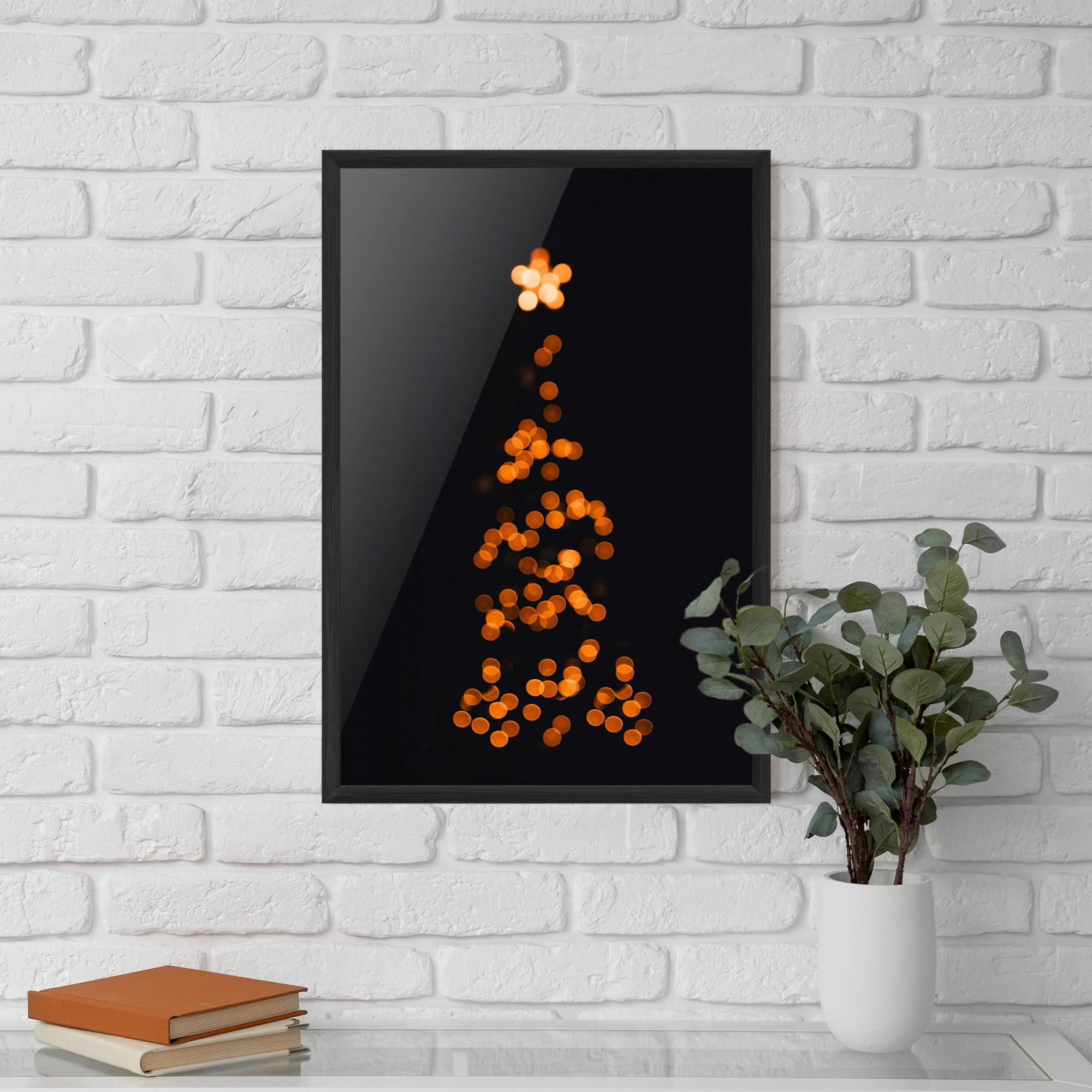 Keretezett Poszter Christmas Lights mockup 5