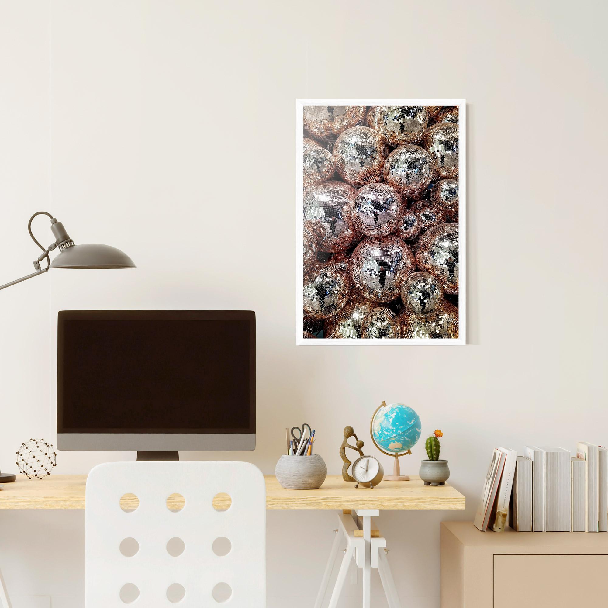 Keretezett Poszter Christmas Disko Balls mockup 6