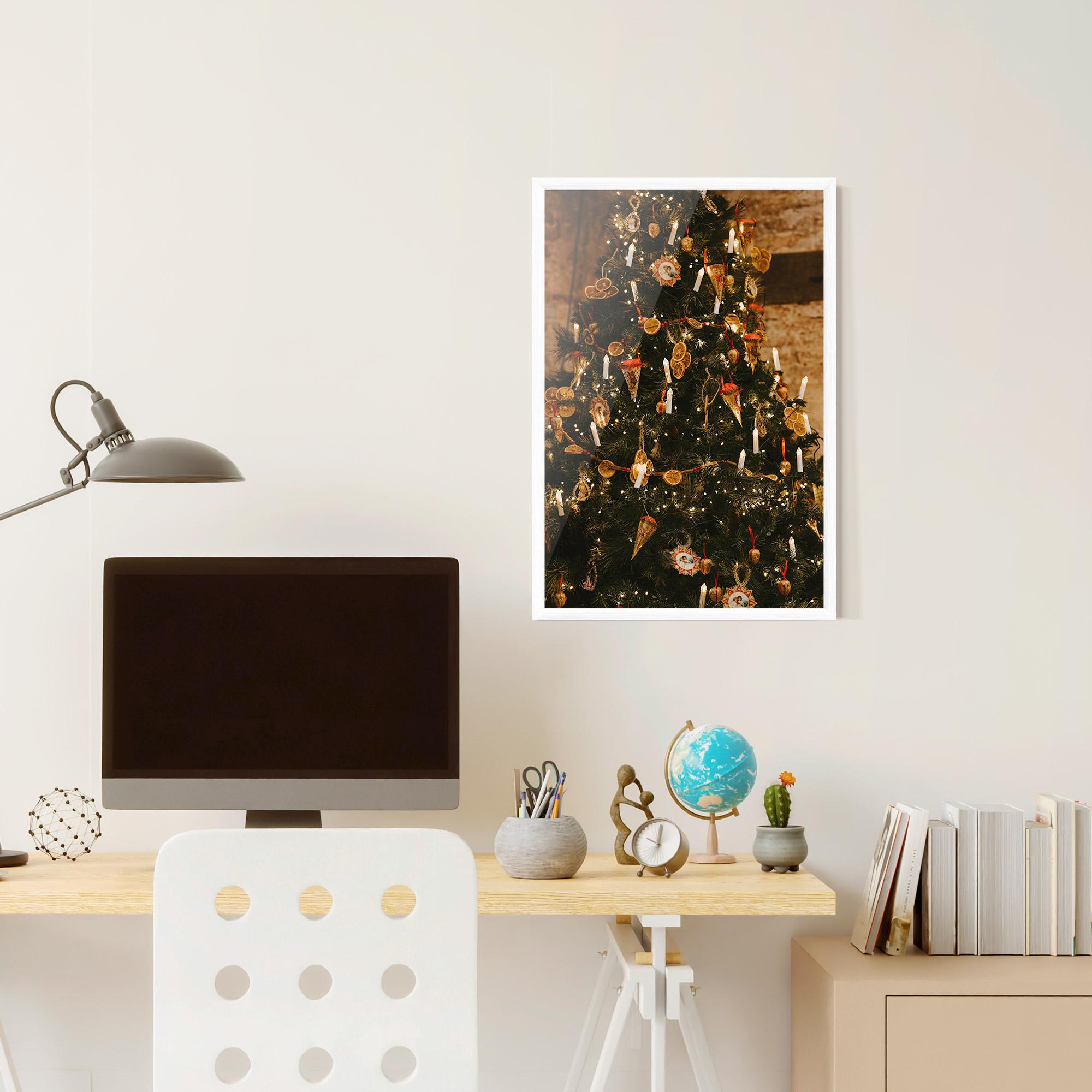 Keretezett Poszter Orange Christmas Decor mockup 6
