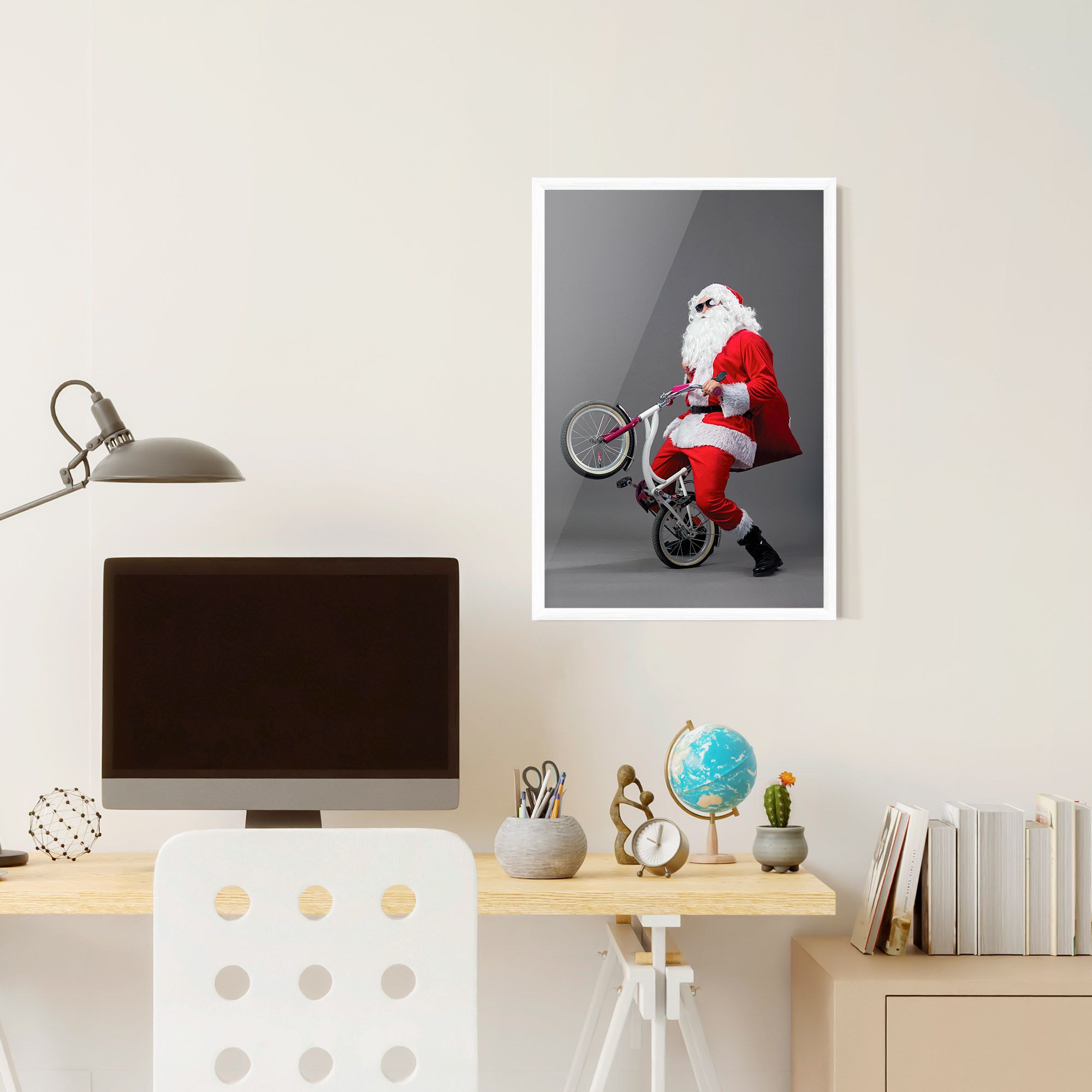 Santa Rides Bicycle mockup 6