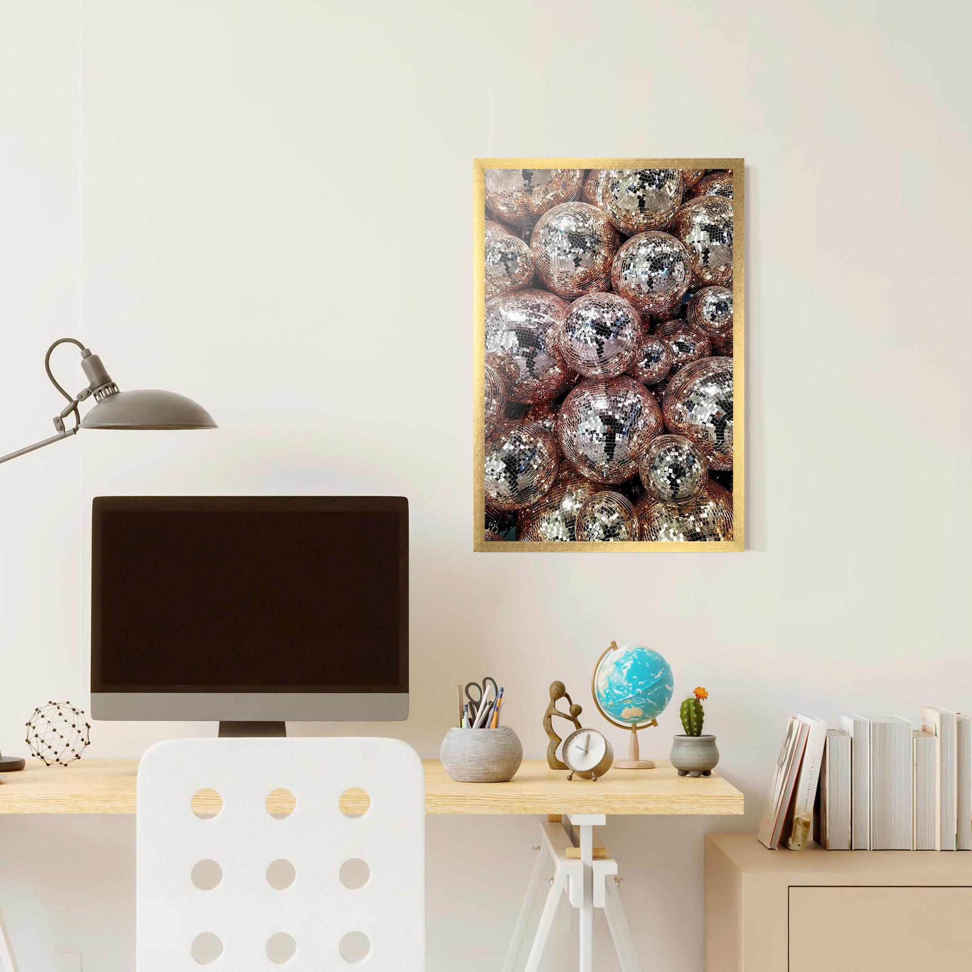 Keretezett Poszter Christmas Disko Balls mockup 6