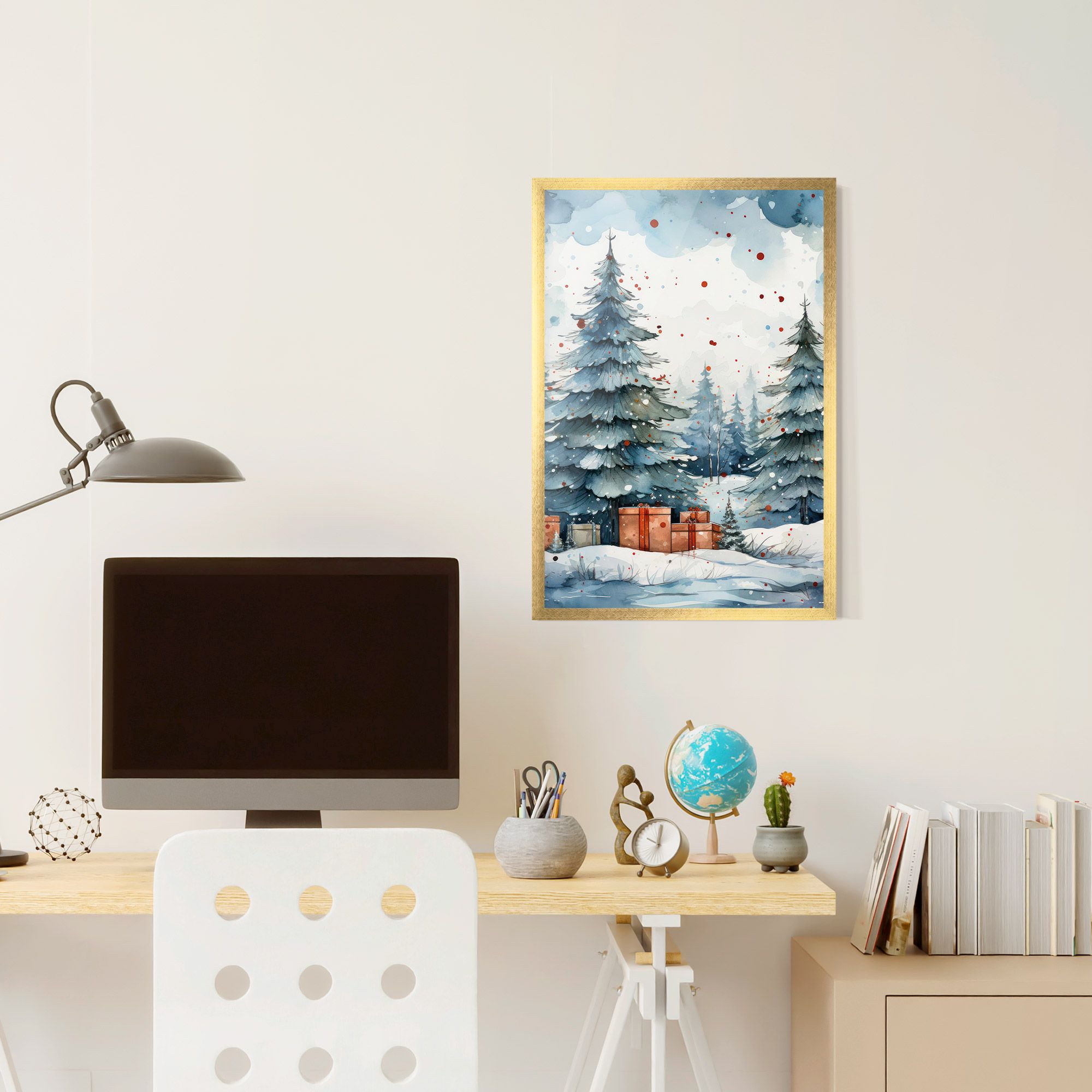 Watercolor Christmas mockup 6