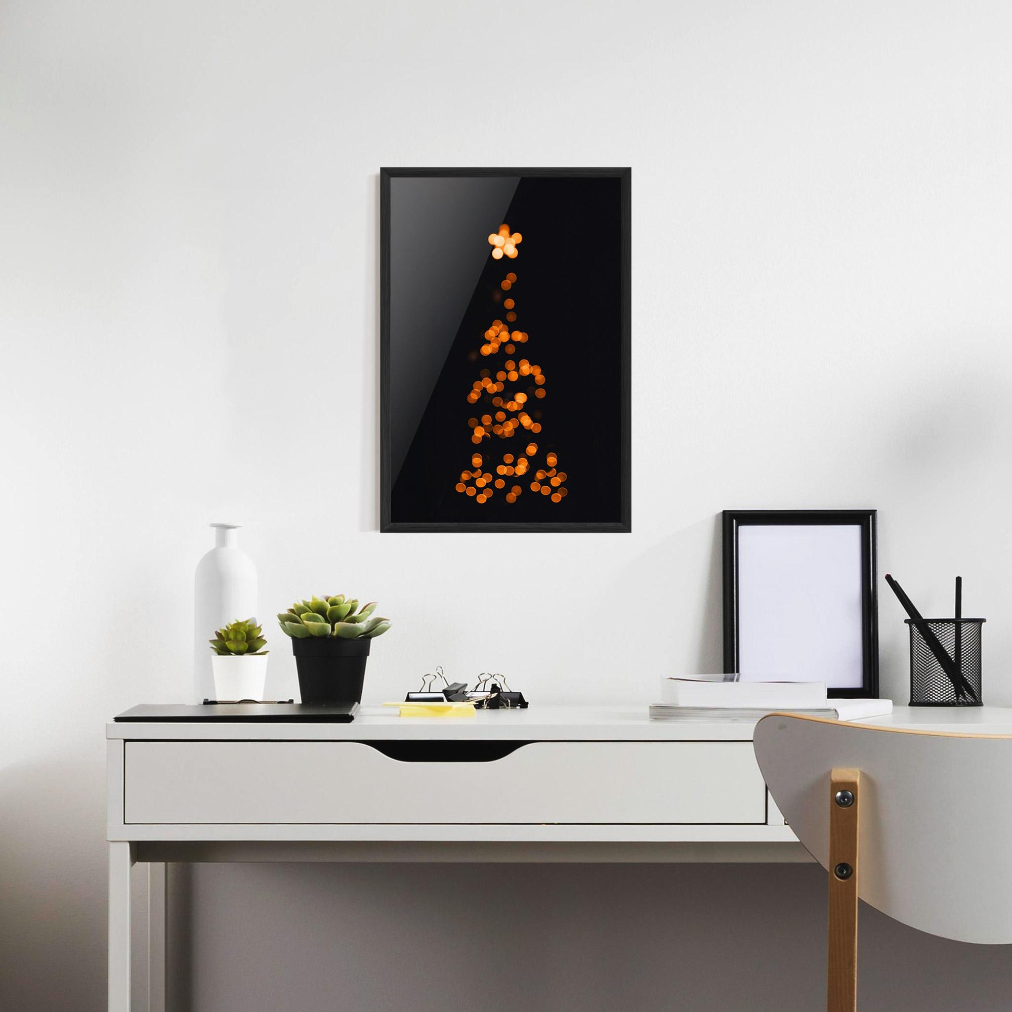 Keretezett Poszter Christmas Lights mockup 7