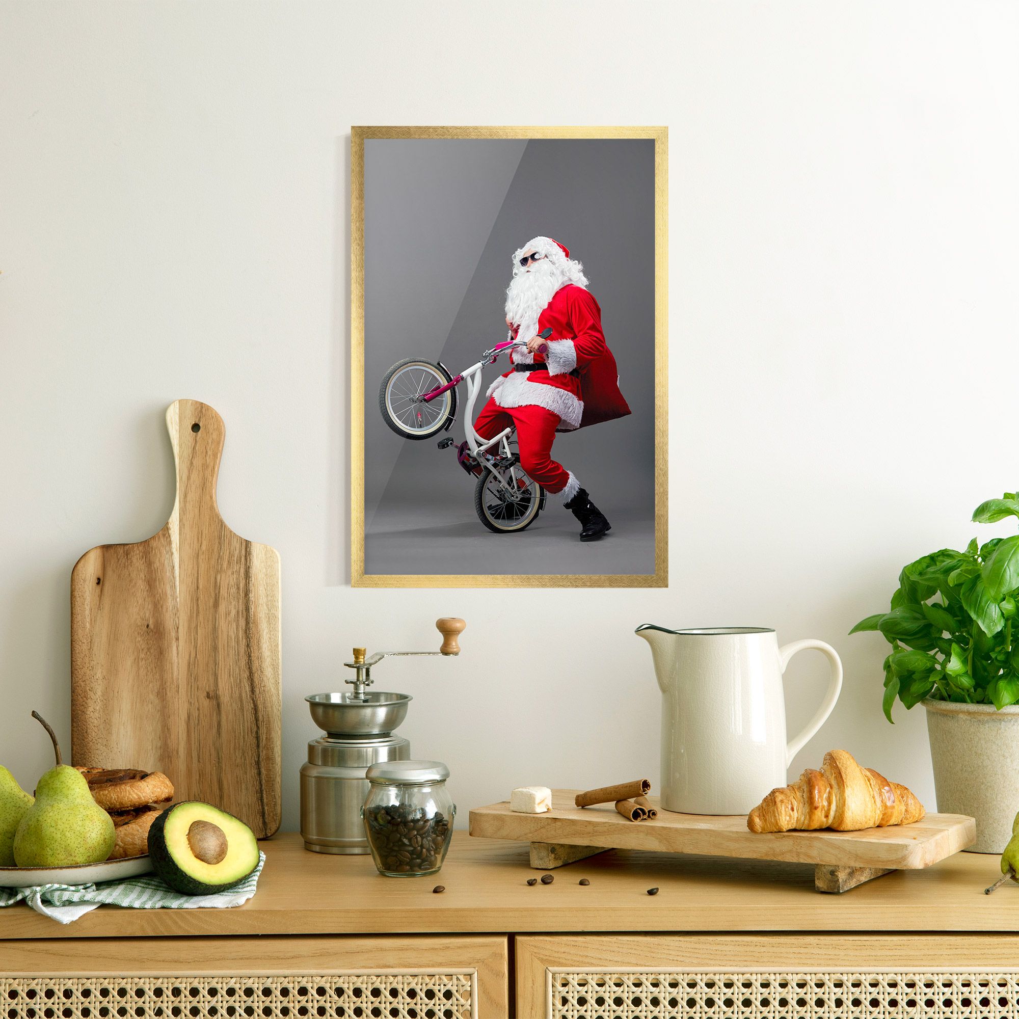 Santa Rides Bicycle mockup 8