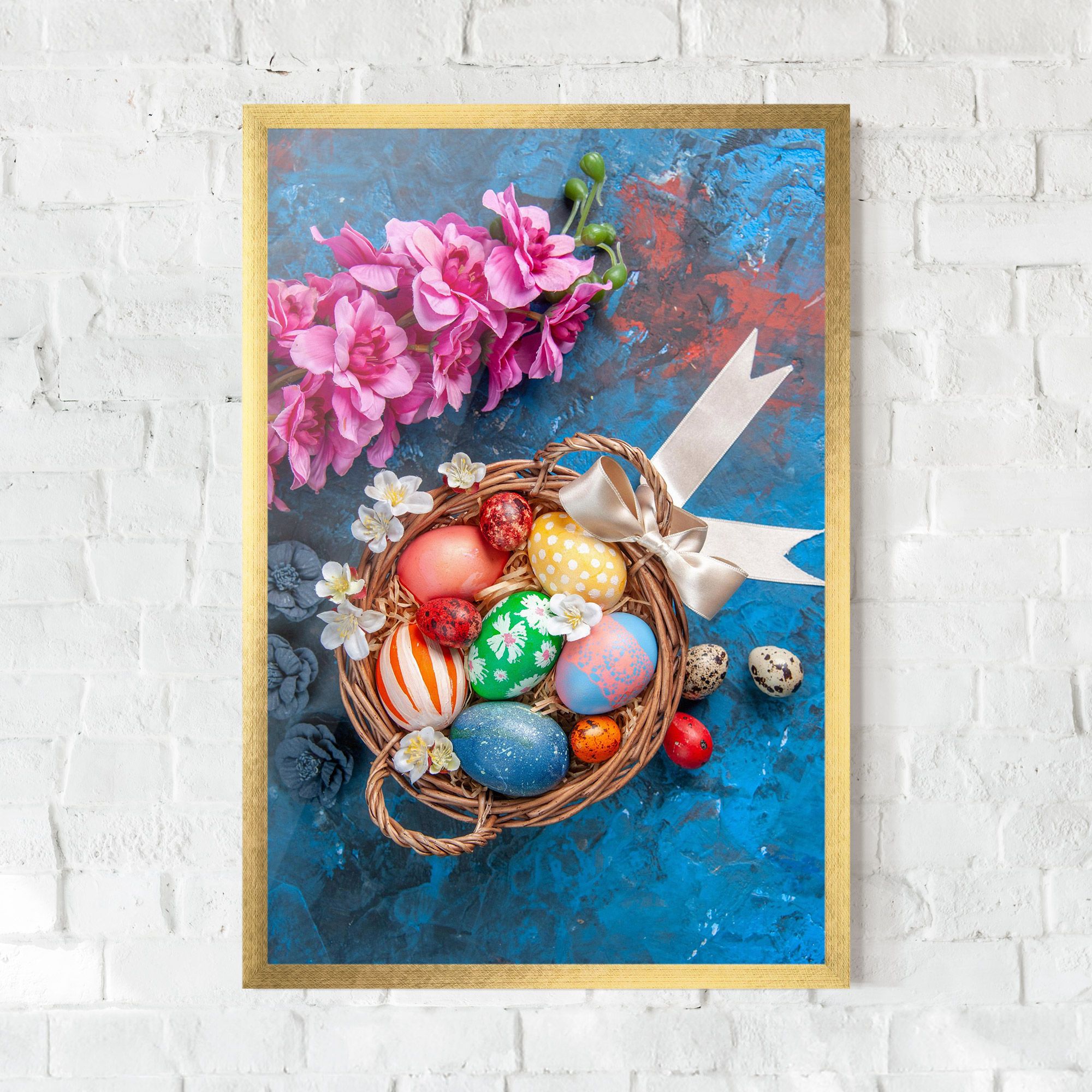 Colored Easter Eggs mockup 0