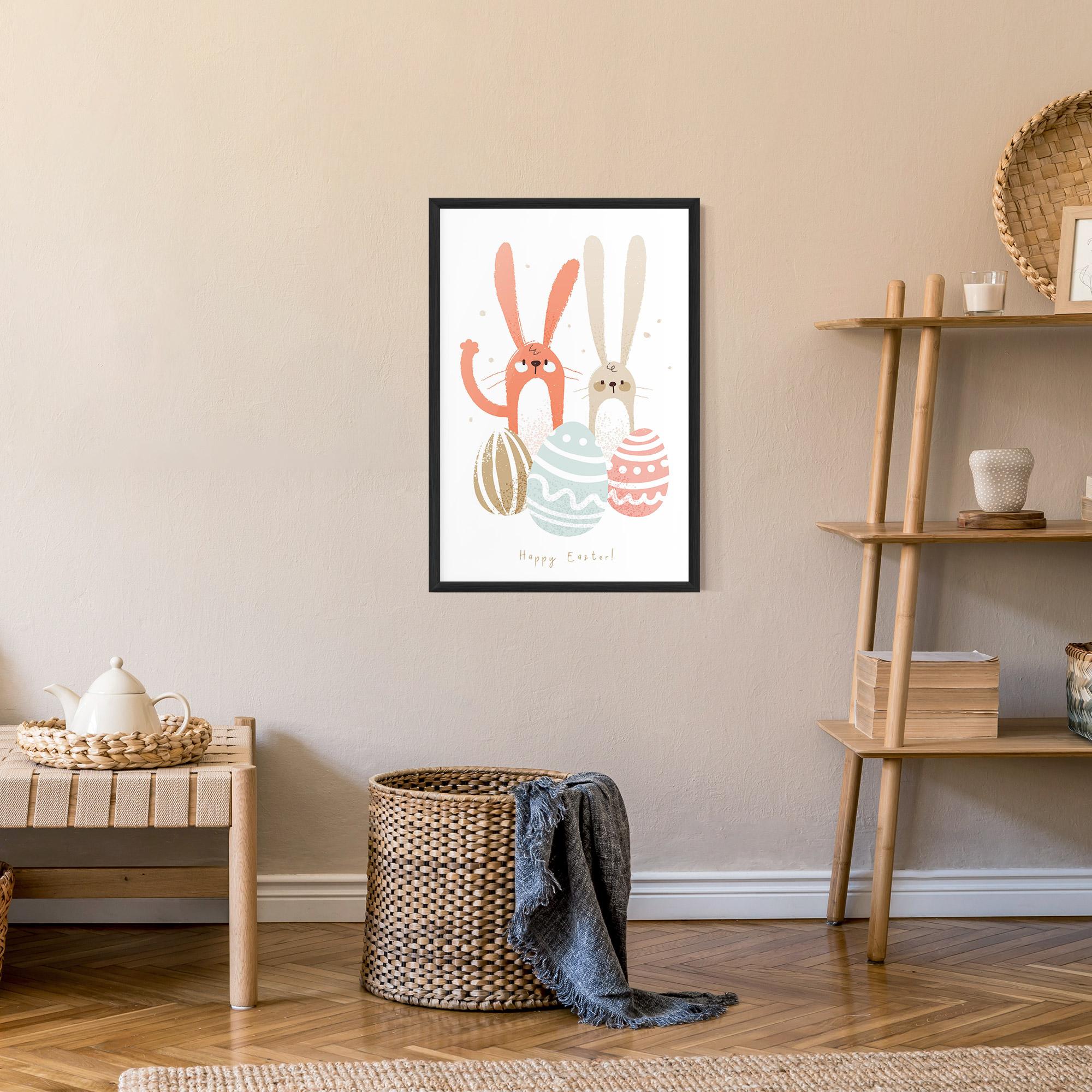 Keretezett Poszter Happy Easter mockup 9