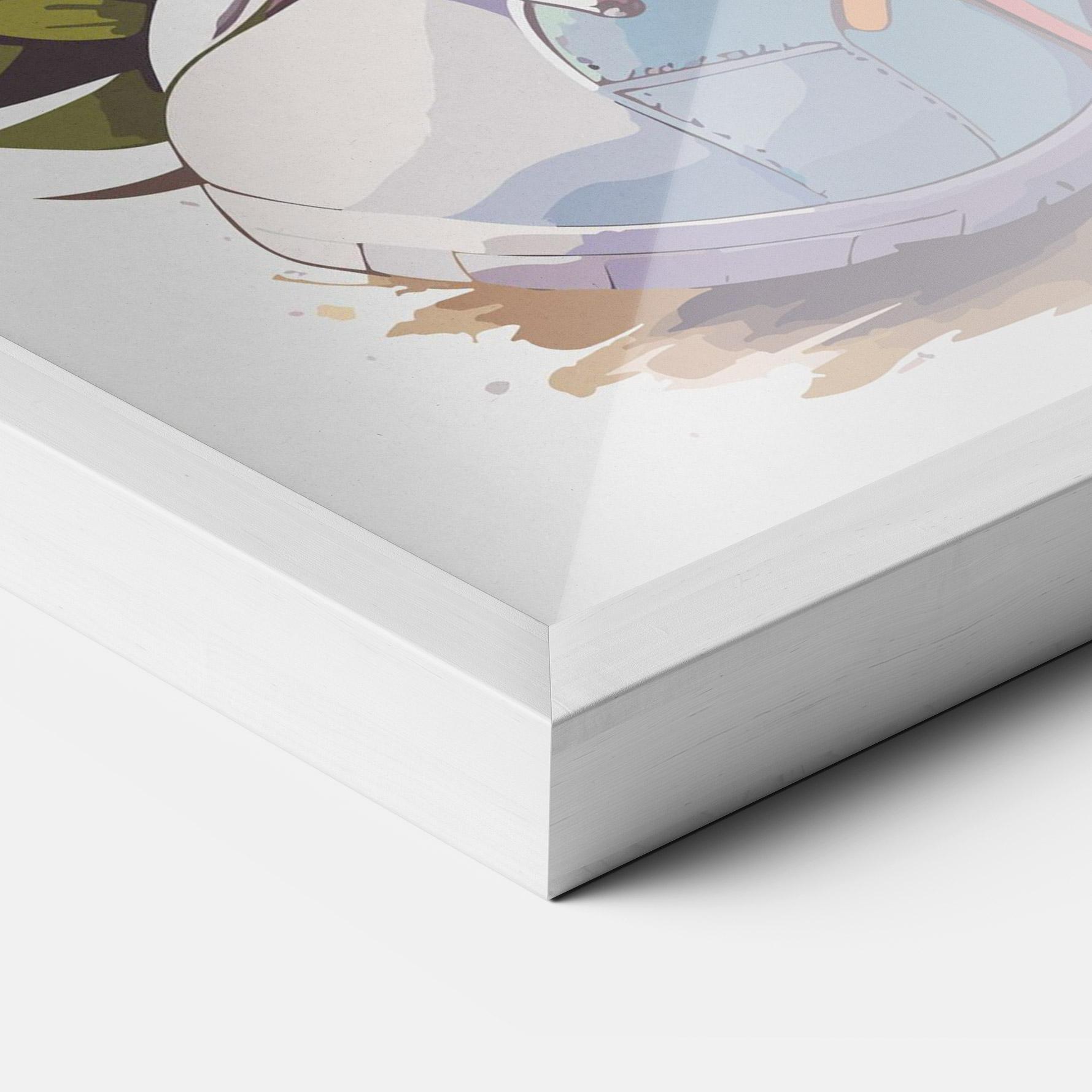 Keretezett Poszter Fatt Cute Bunny mockup 3