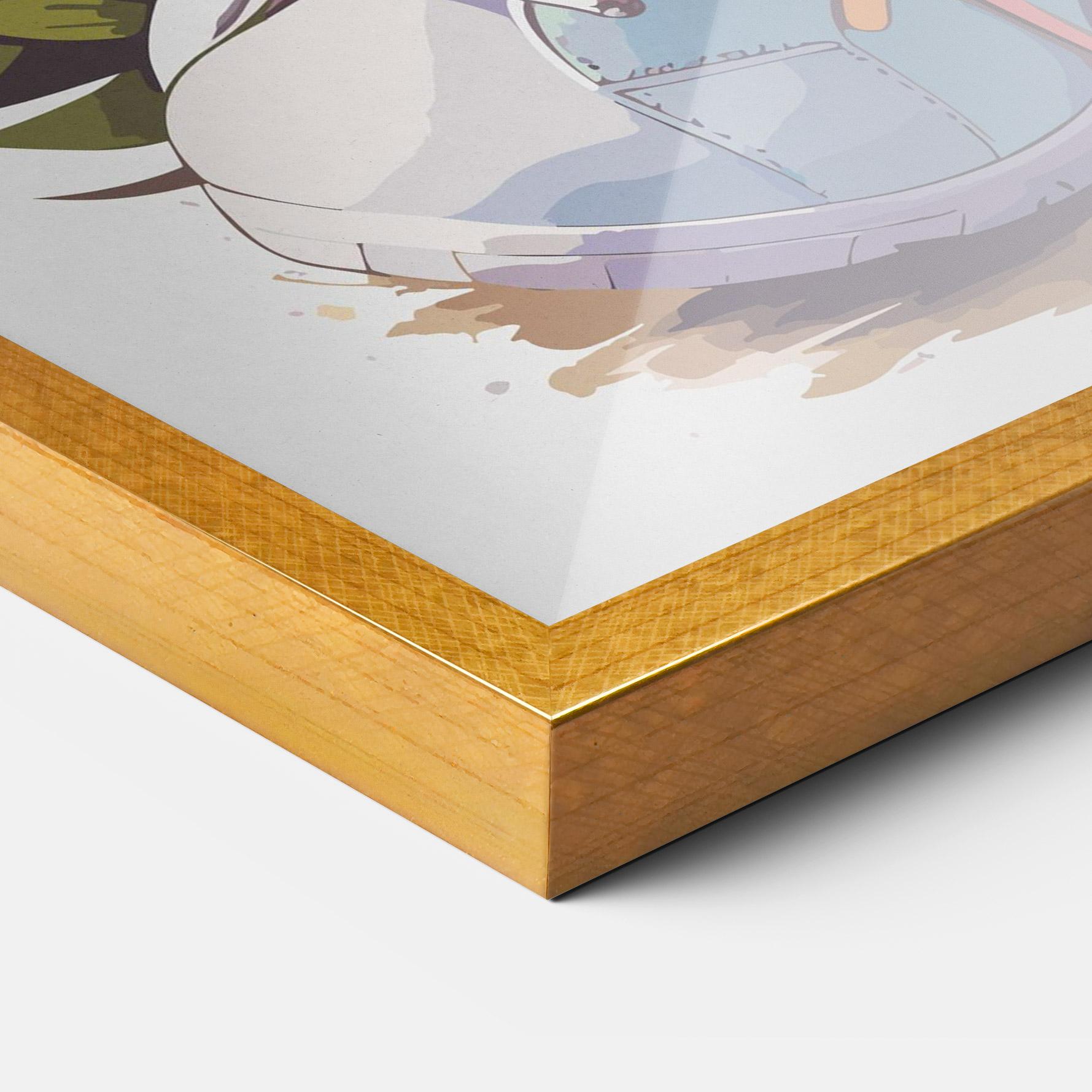 Keretezett Poszter Fatt Cute Bunny mockup 3