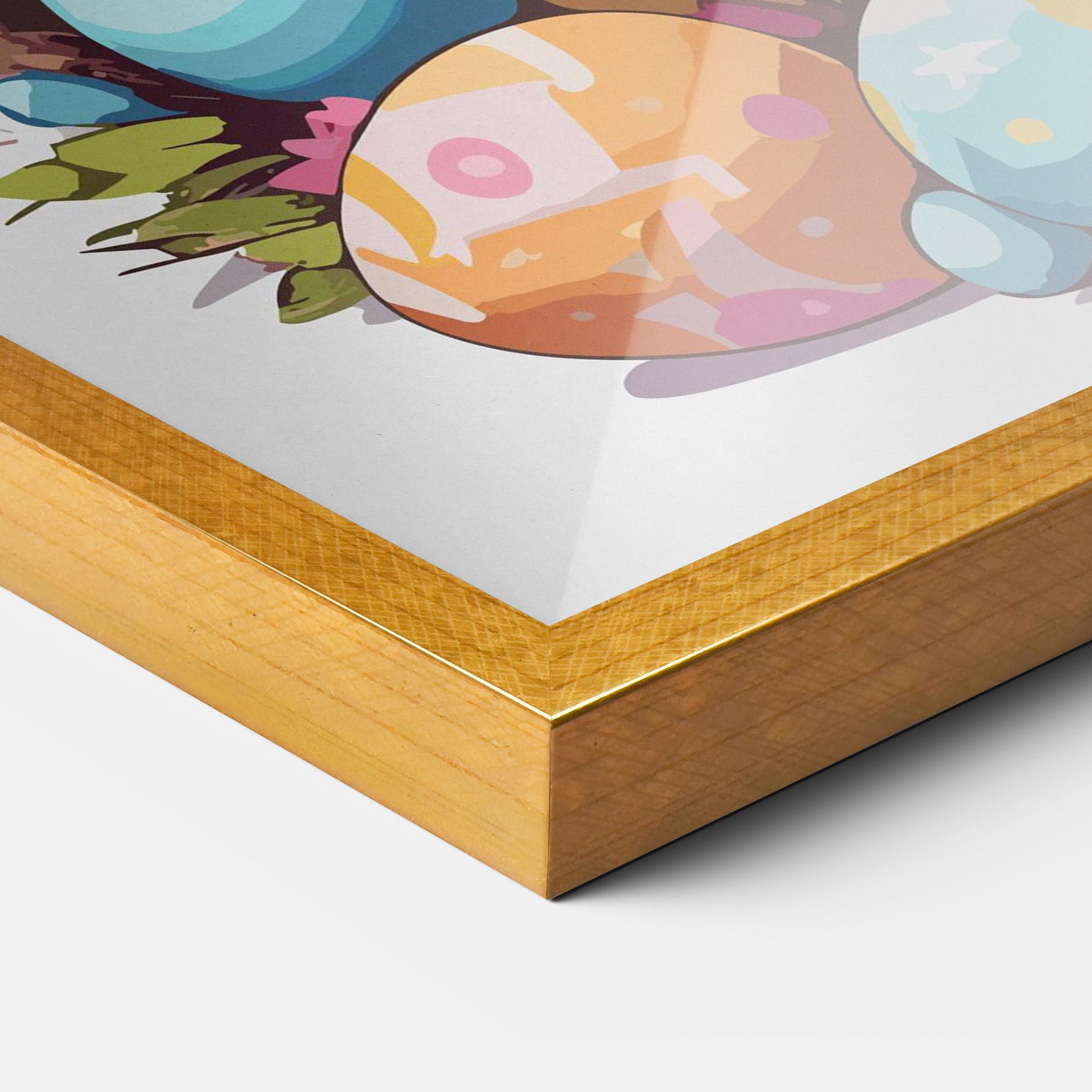 Keretezett Poszter White Easter Bunny mockup 3