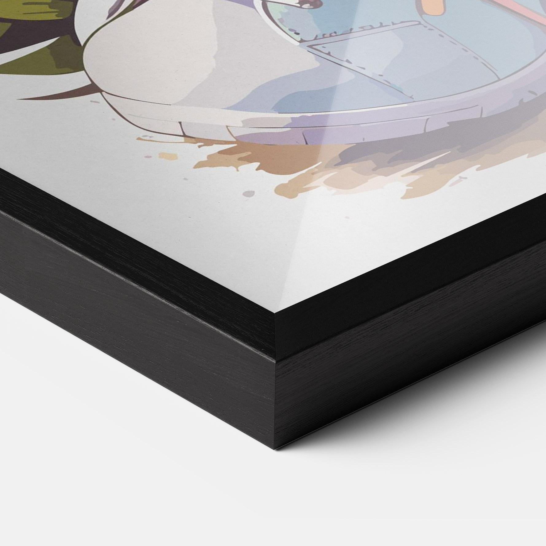 Keretezett Poszter Fatt Cute Bunny mockup 3