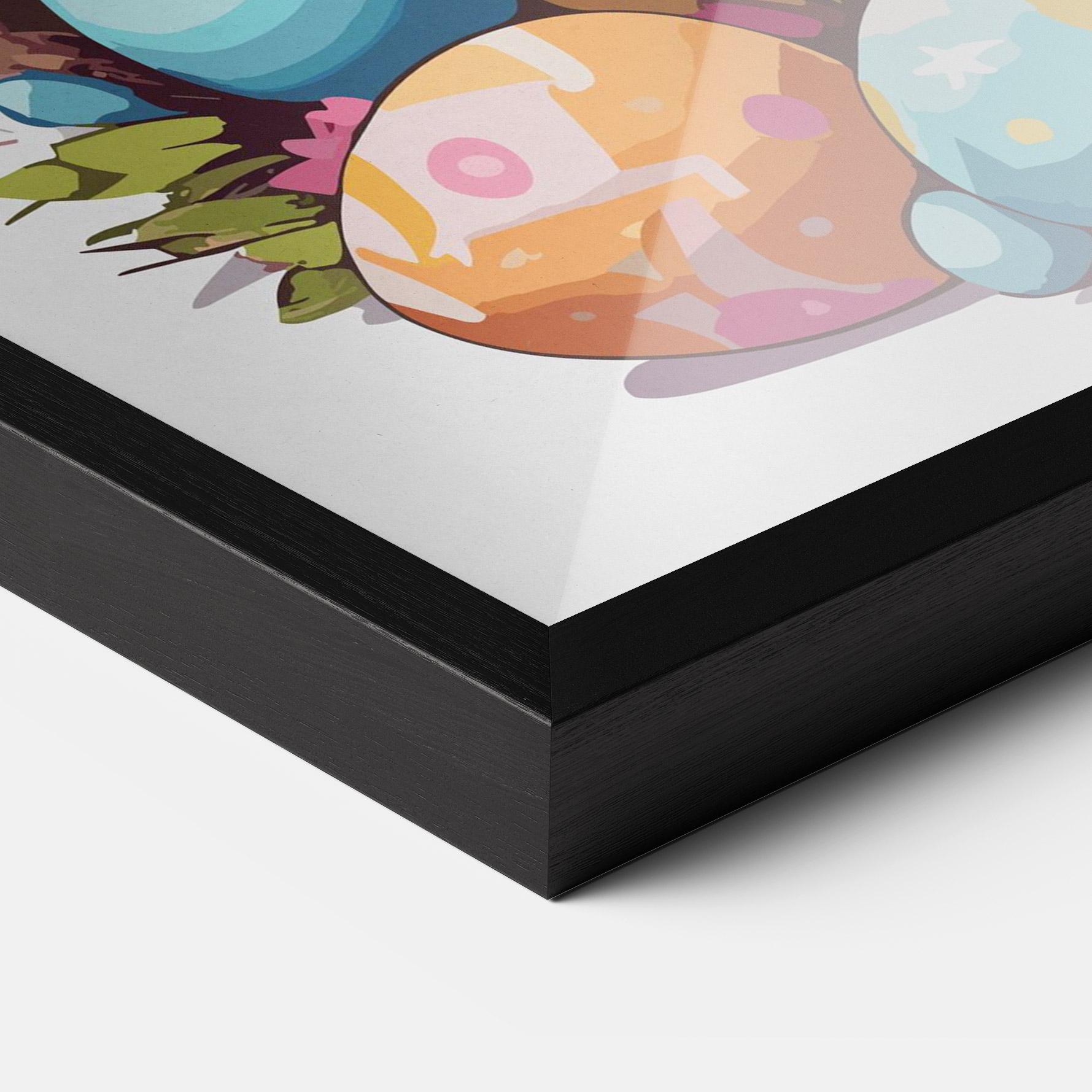 Keretezett Poszter White Easter Bunny mockup 3