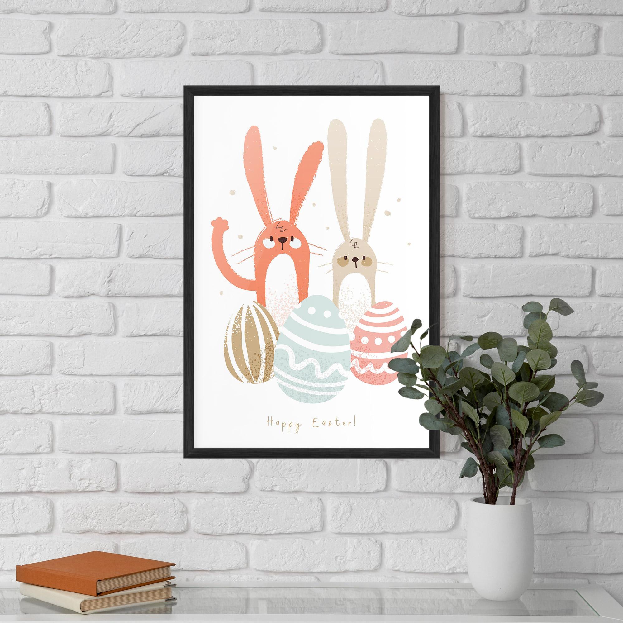 Keretezett Poszter Happy Easter mockup 5