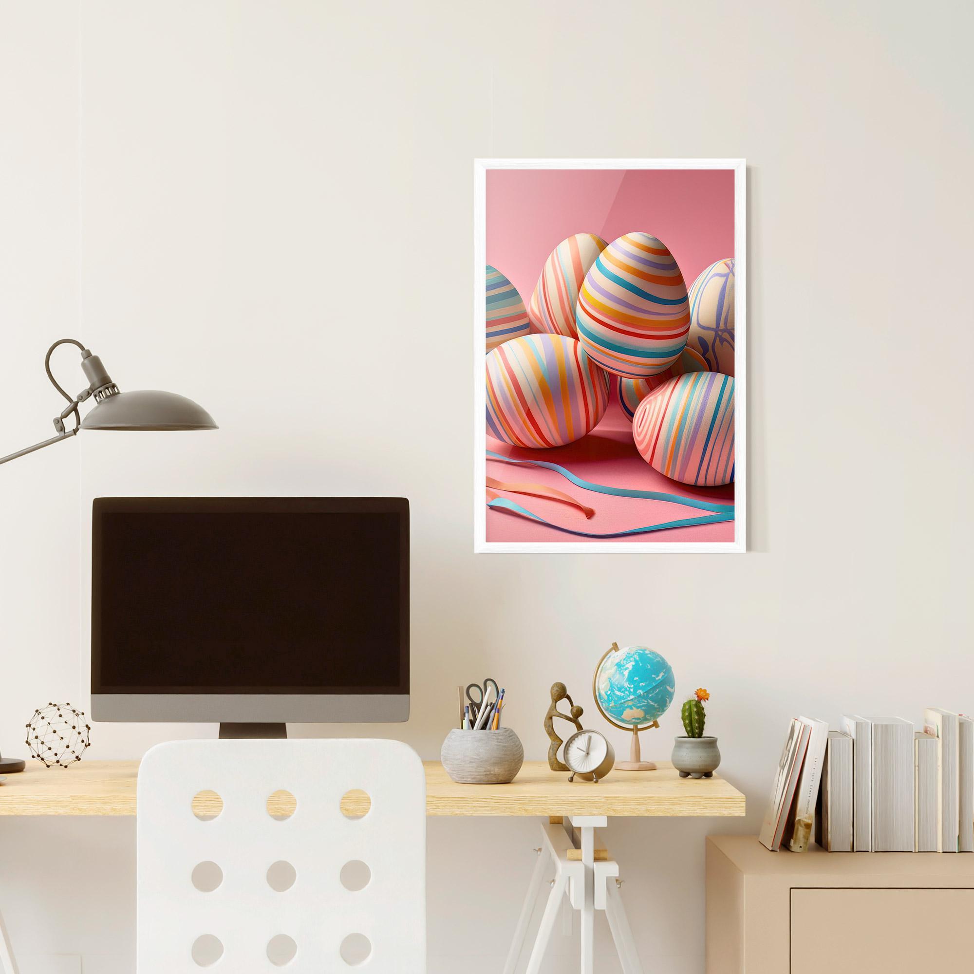 Keretezett Poszter Easter Eggs Ribbons mockup 6
