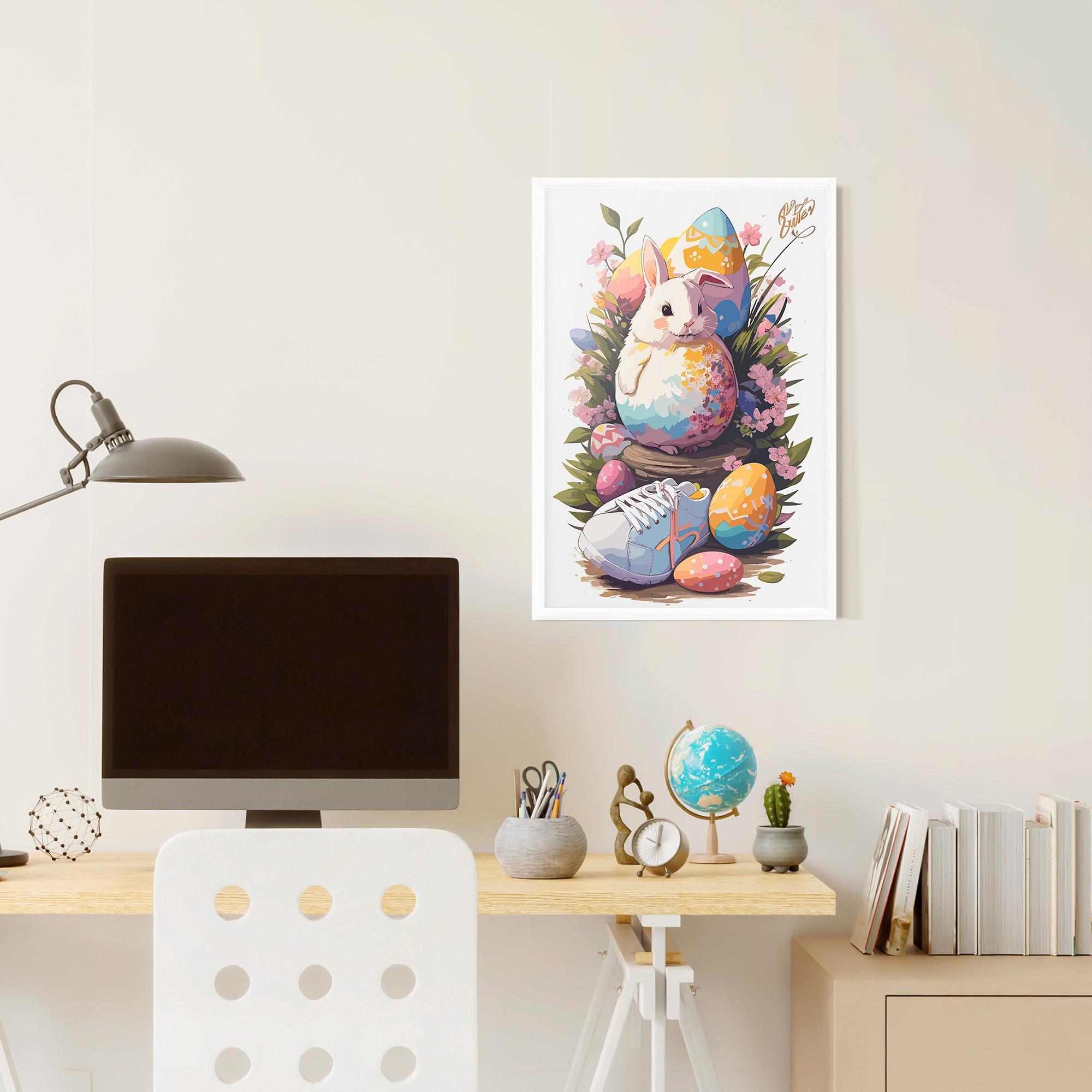 Keretezett Poszter Fatt Cute Bunny mockup 6