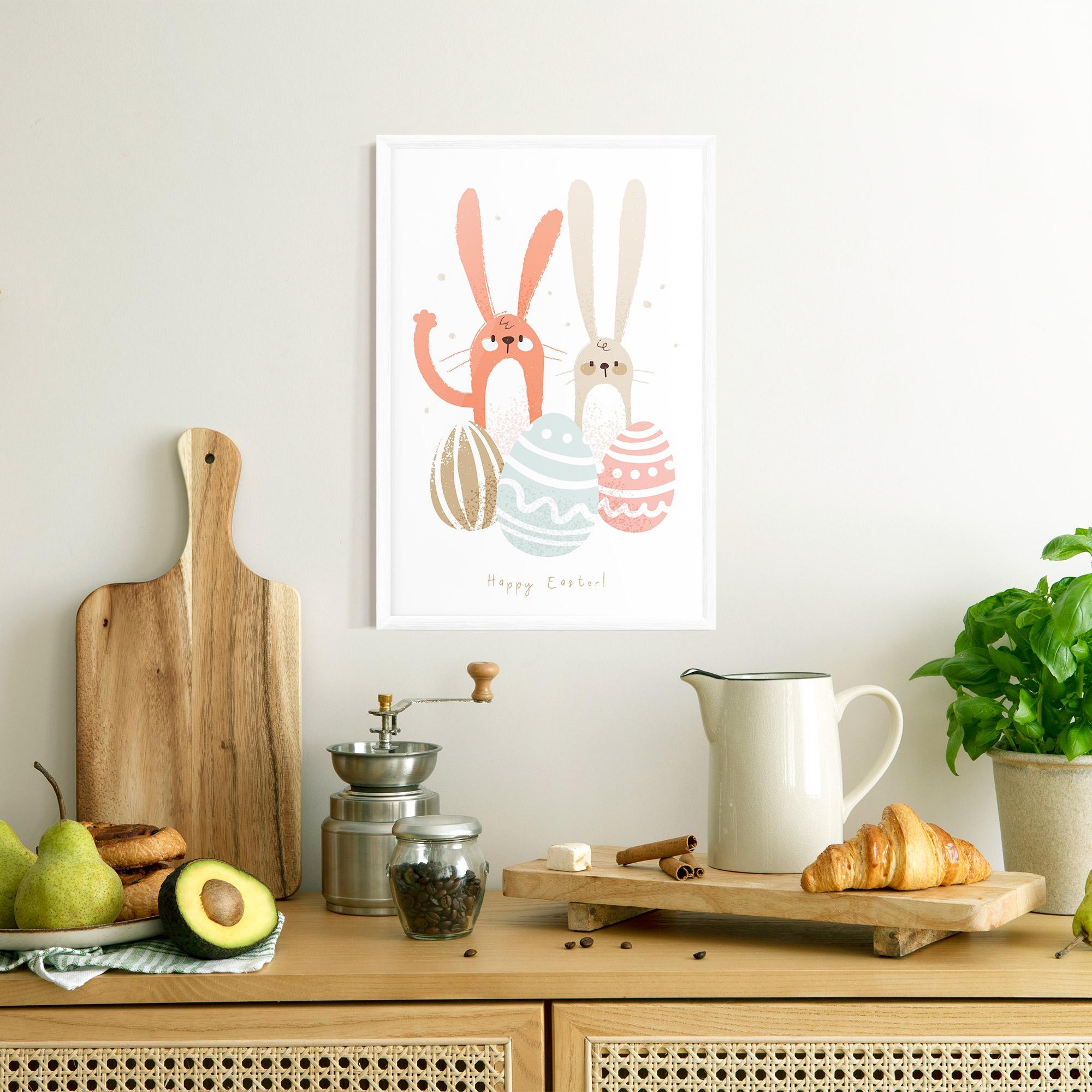 Keretezett Poszter Happy Easter mockup 8