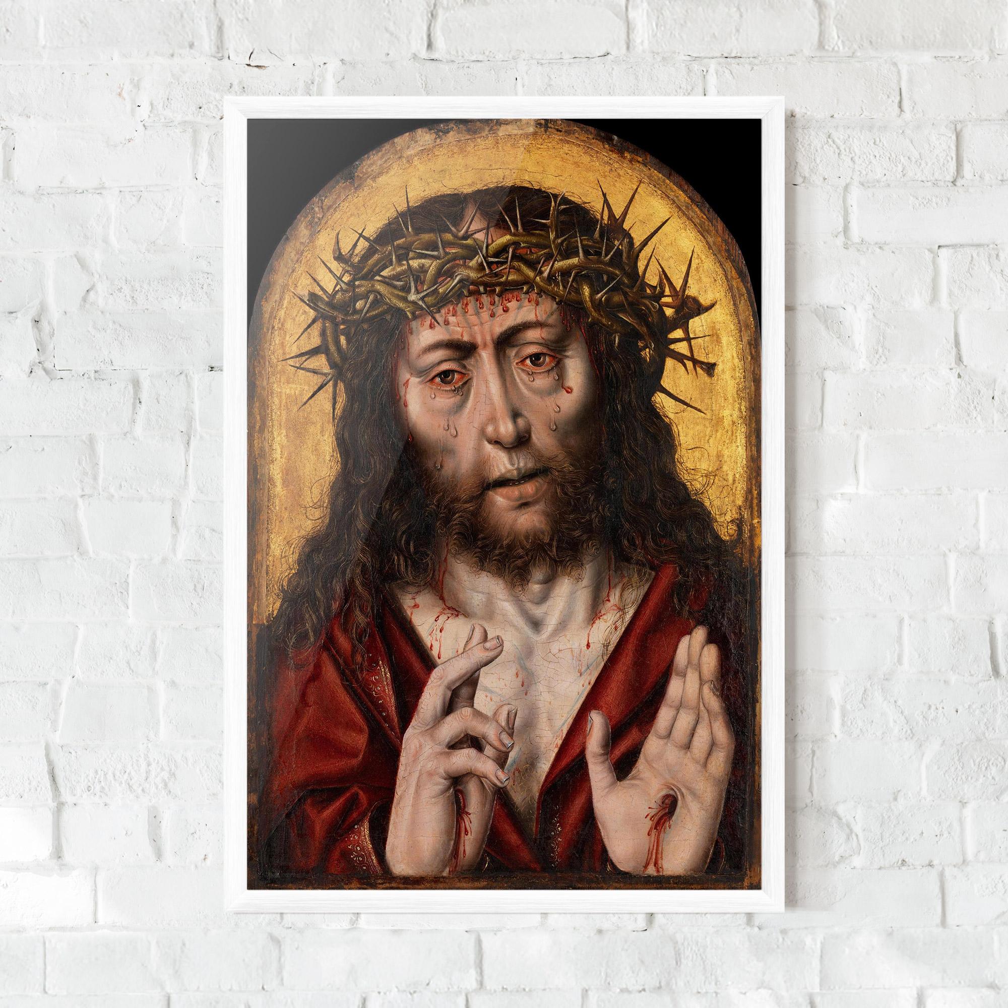 Keretezett Poszter Blood Hand Jesus mockup 0