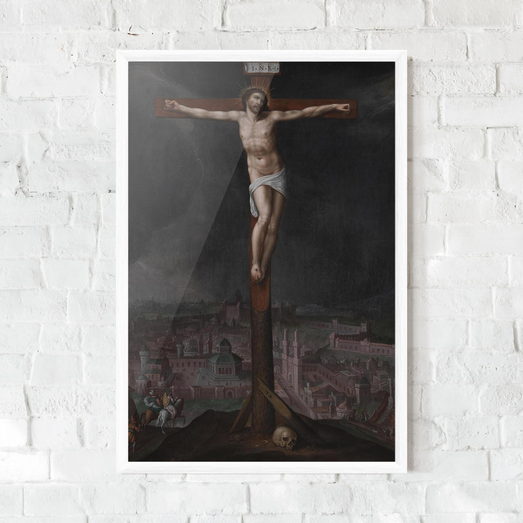 Keretezett Poszter Dark Cloud Jesus mockup 0