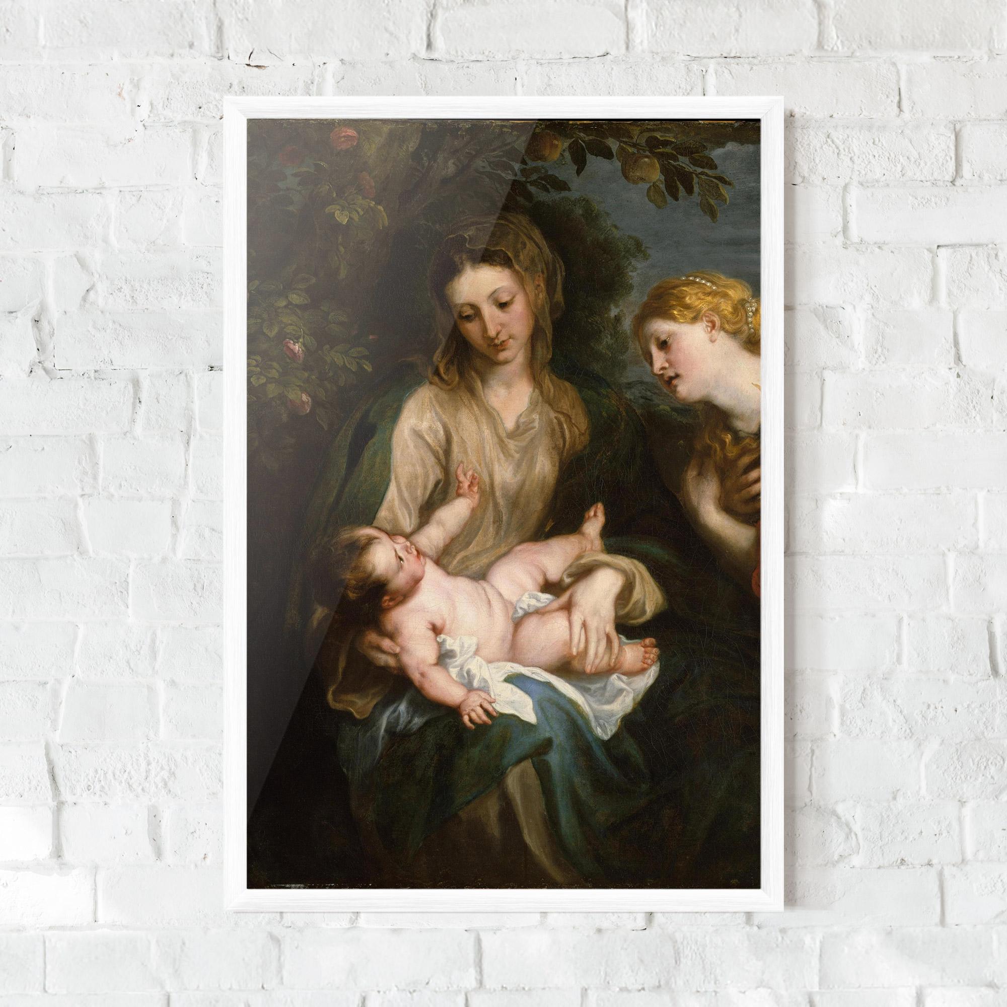 Keretezett Poszter Looking At Baby mockup 0