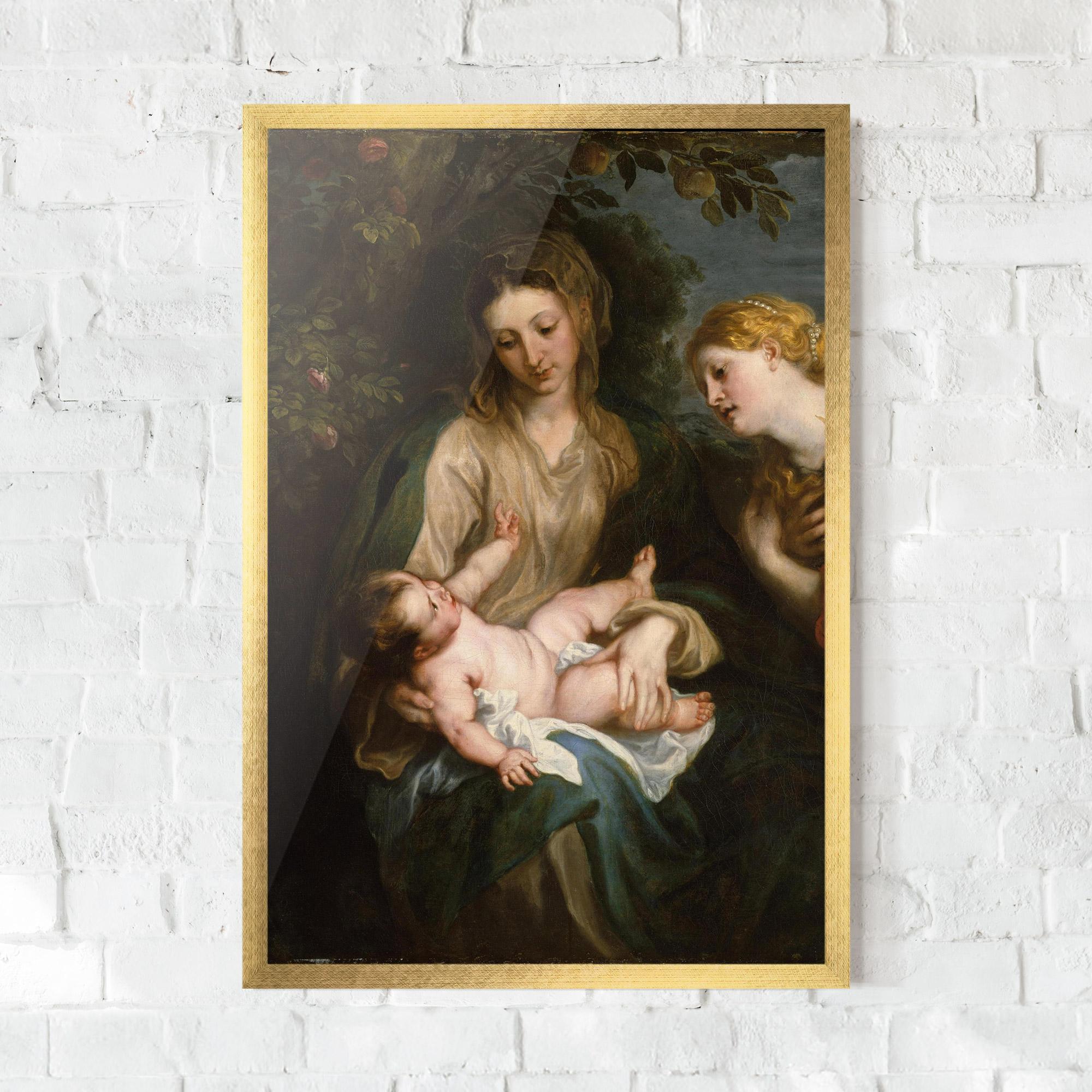 Keretezett Poszter Looking At Baby mockup 0