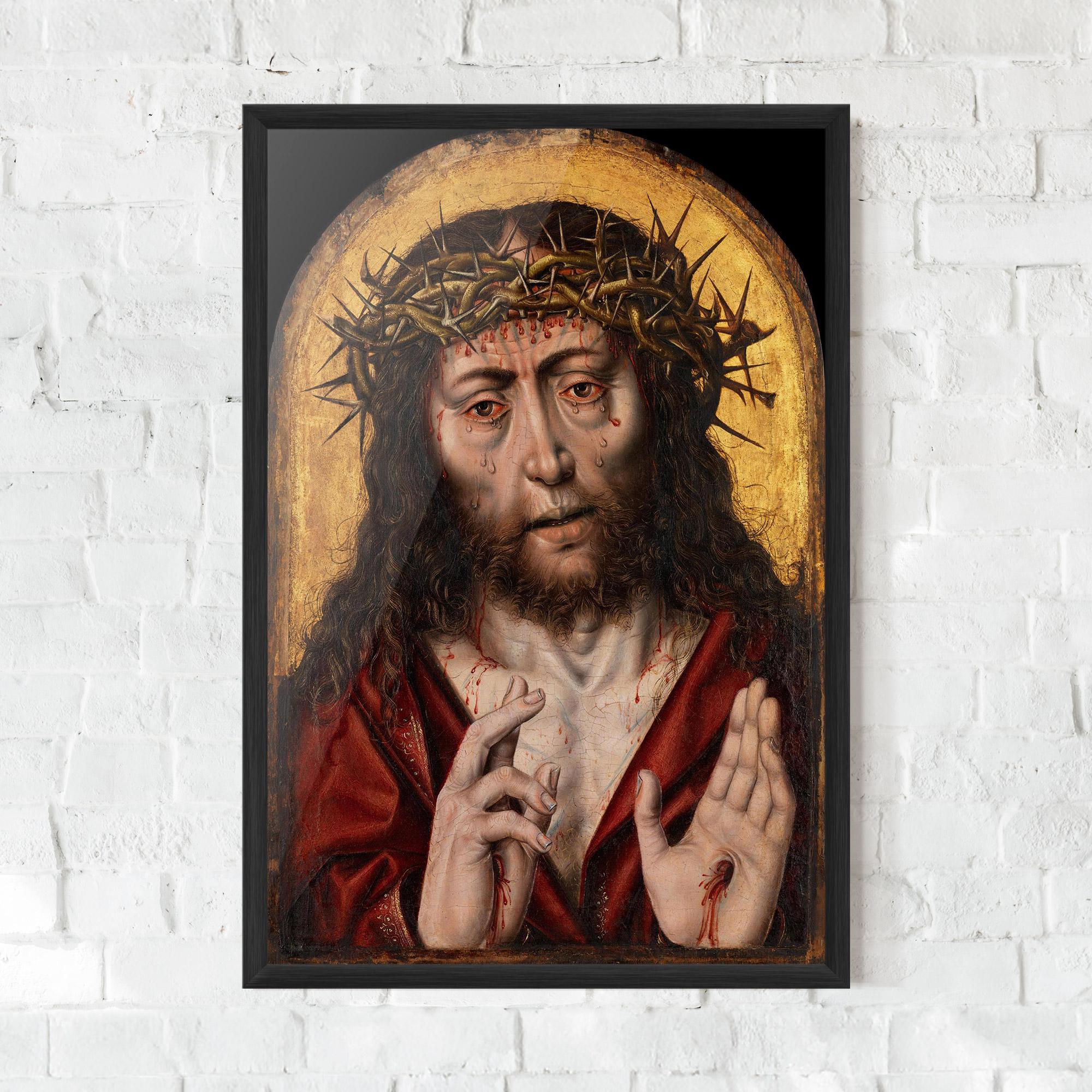 Keretezett Poszter Blood Hand Jesus mockup 0