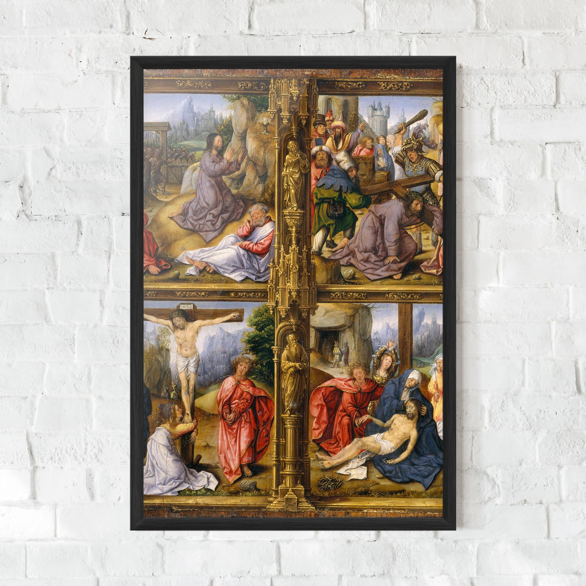 Keretezett Poszter Gold Window View mockup 0