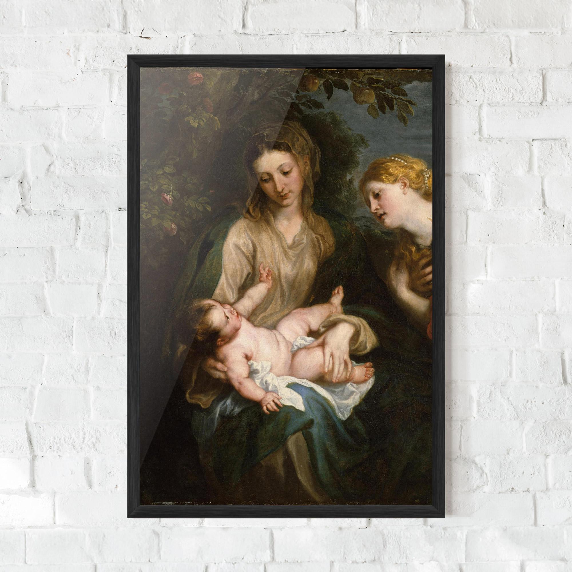 Keretezett Poszter Looking At Baby mockup 0