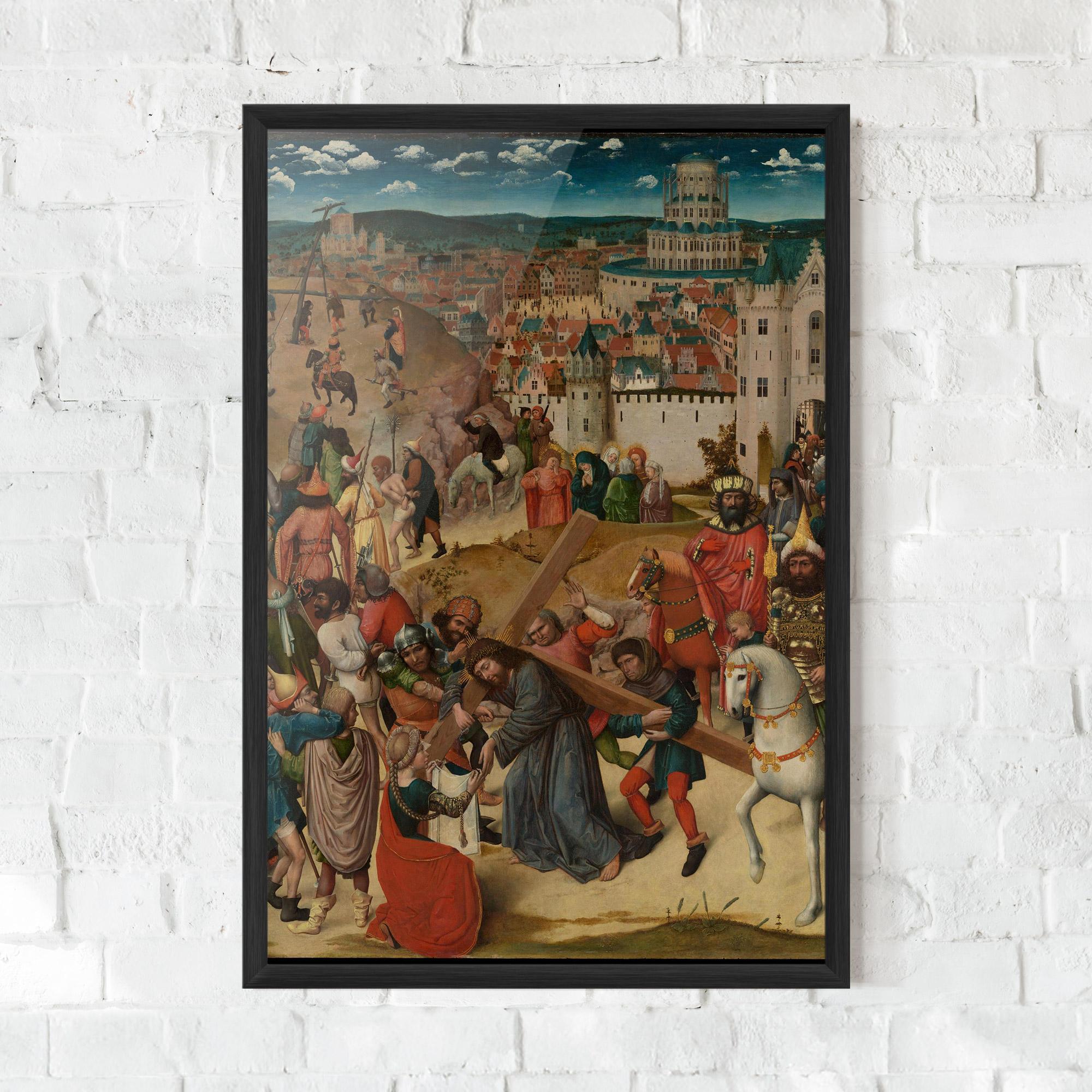 Keretezett Poszter People Holding Cross mockup 0