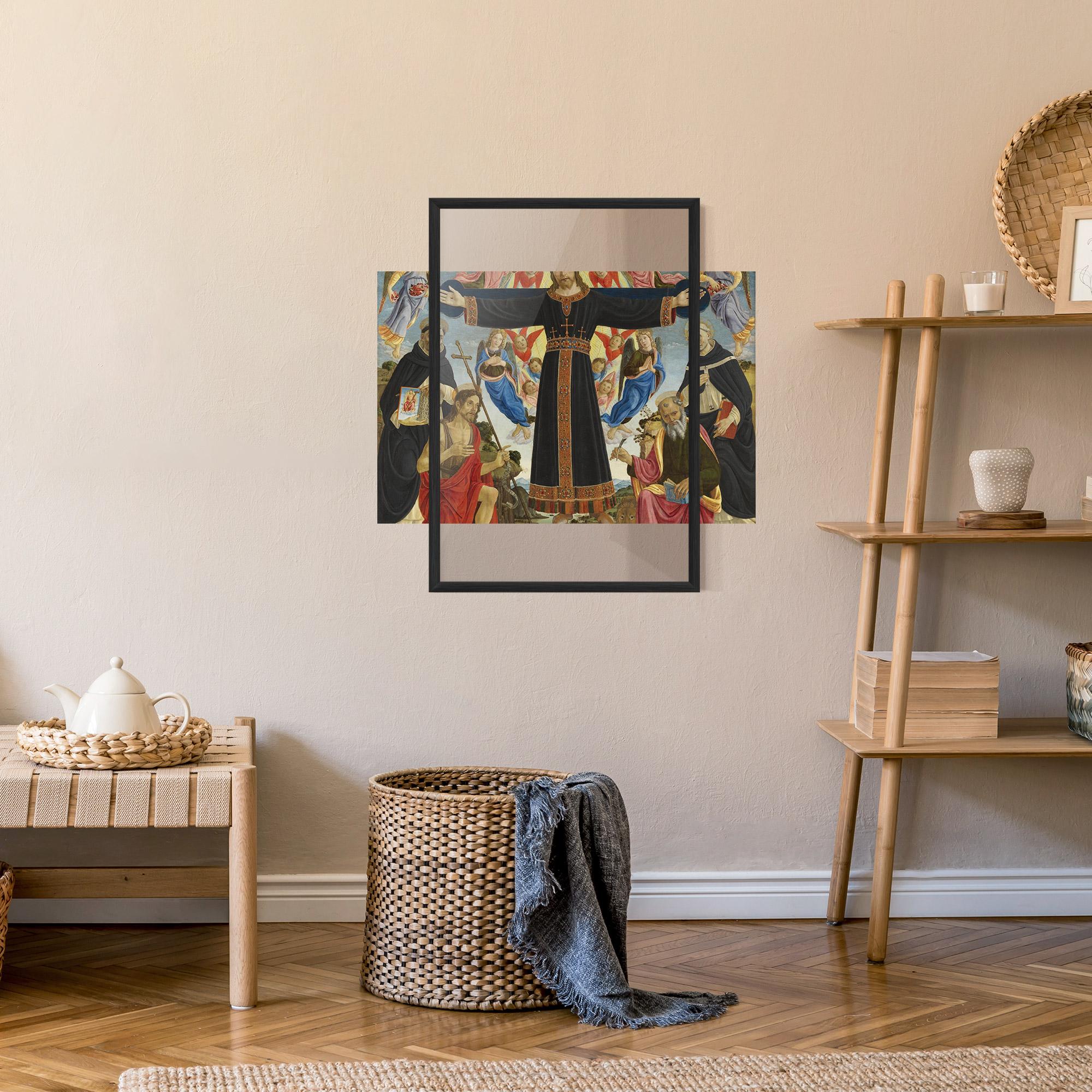 Keretezett Poszter Open Divine Arms mockup 9