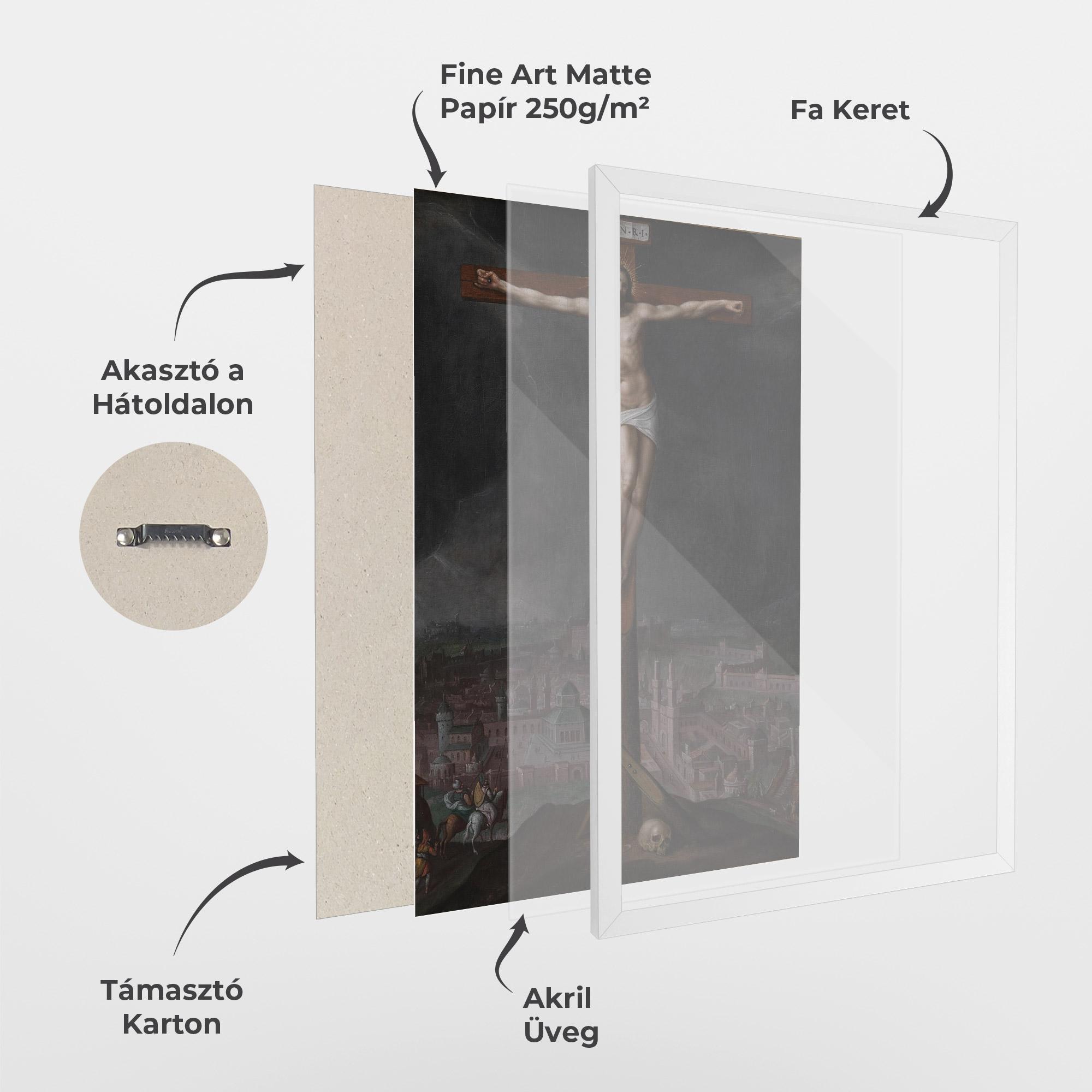 Keretezett Poszter Dark Cloud Jesus mockup 1