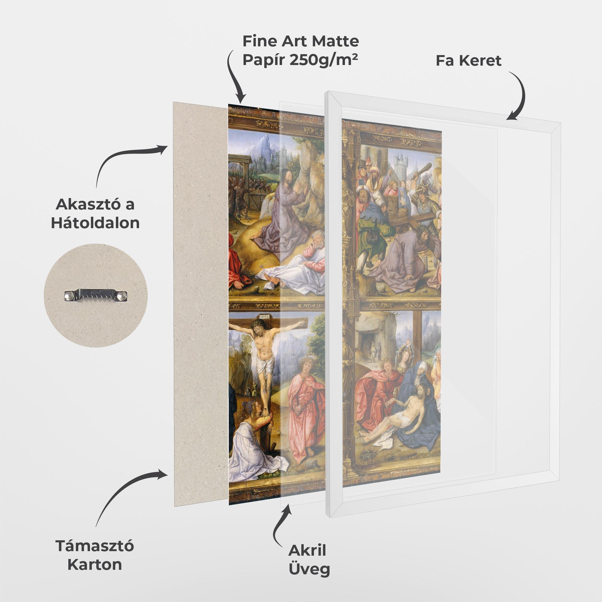 Keretezett Poszter Gold Window View mockup 1