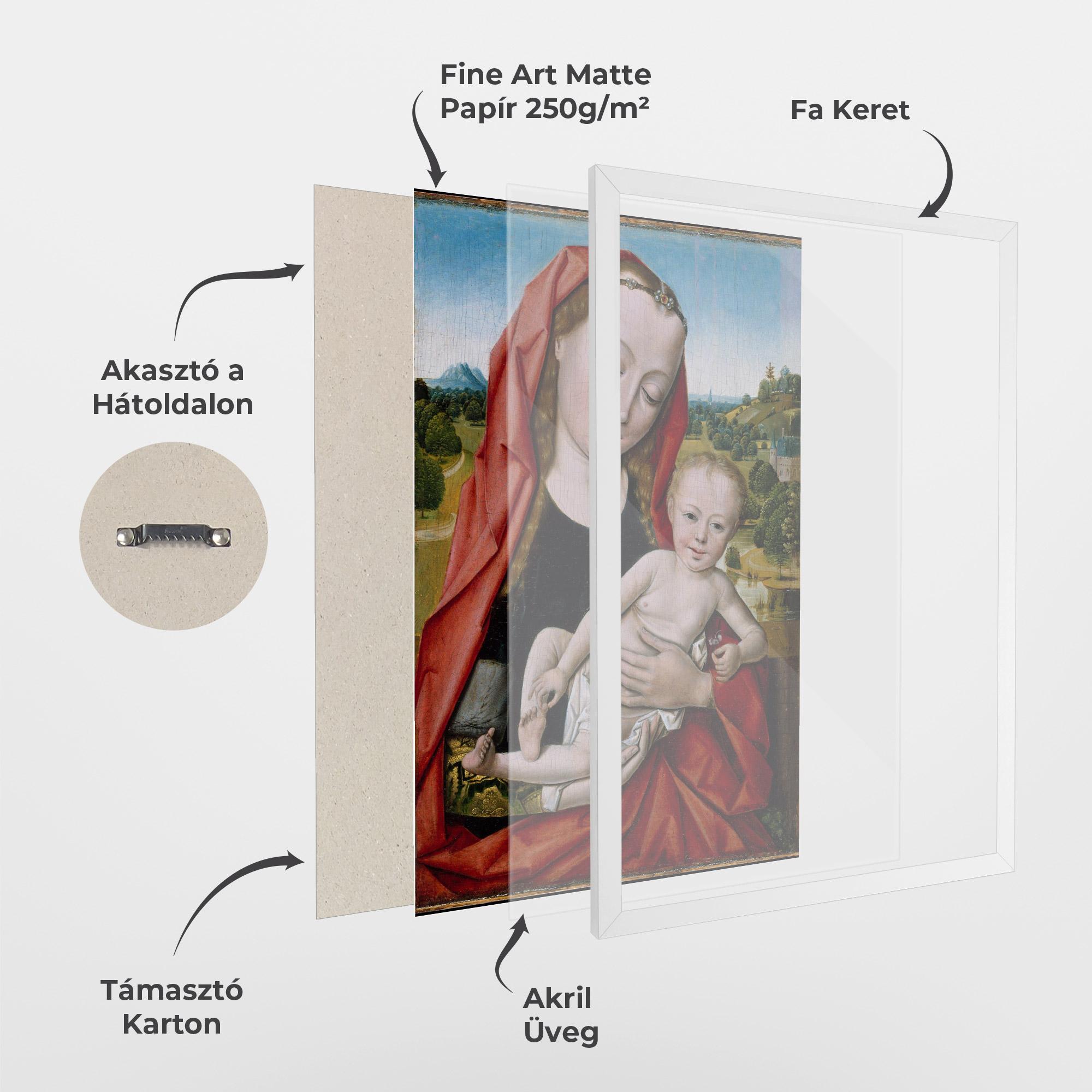 Keretezett Poszter Little Religious Baby mockup 1