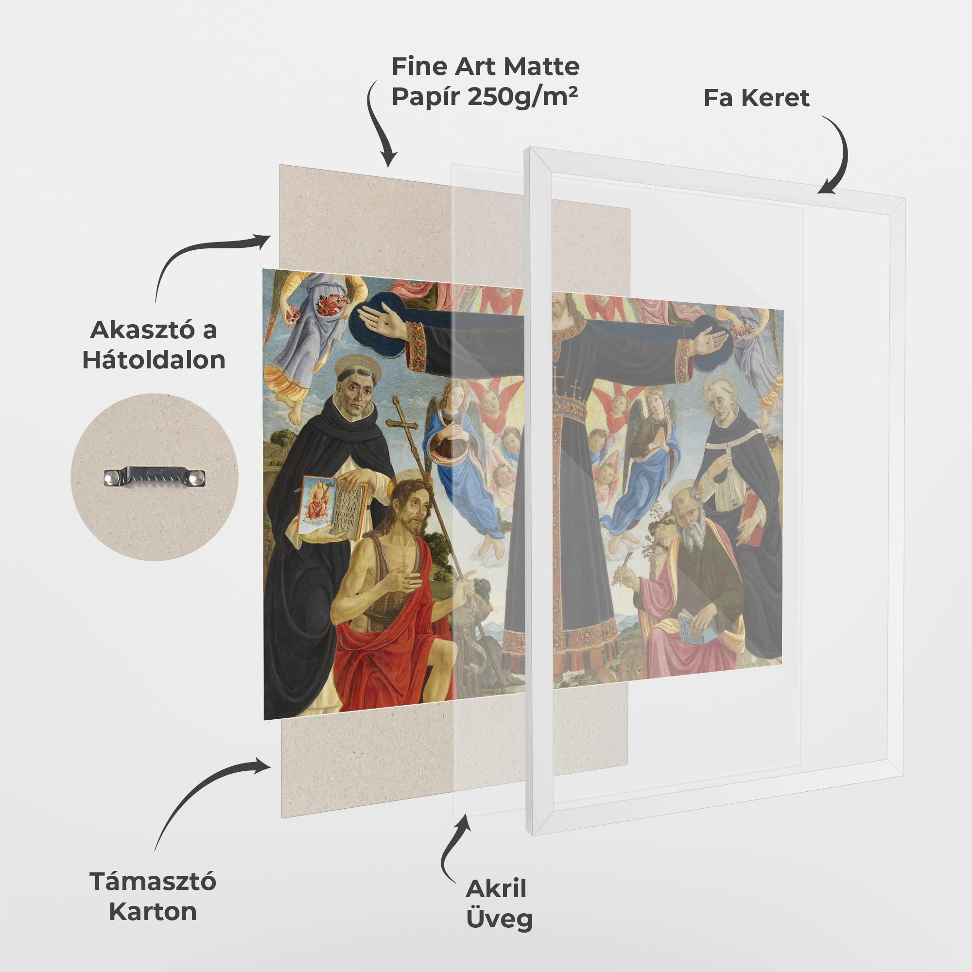 Keretezett Poszter Open Divine Arms mockup 1