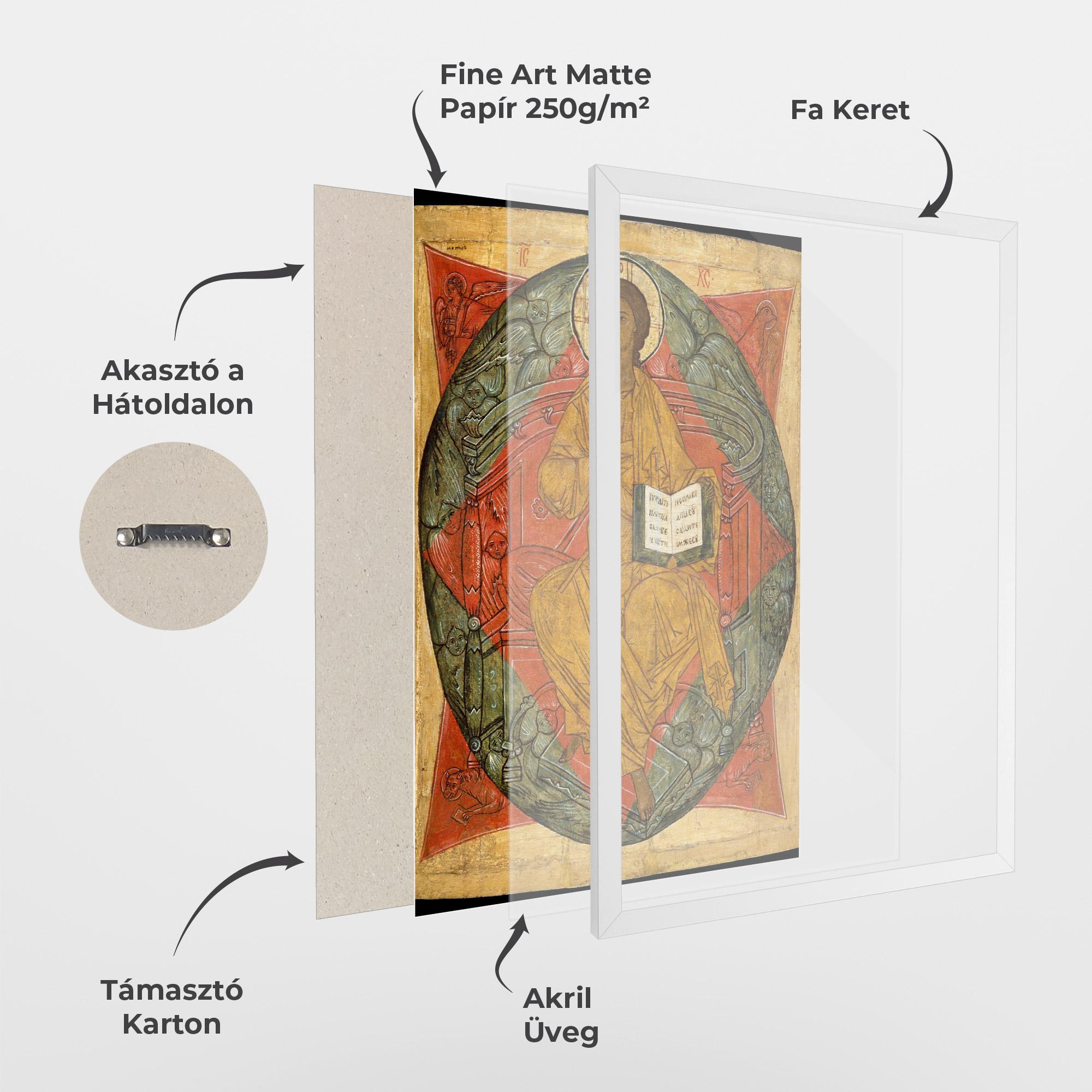 Keretezett Poszter Religious Outfit mockup 1