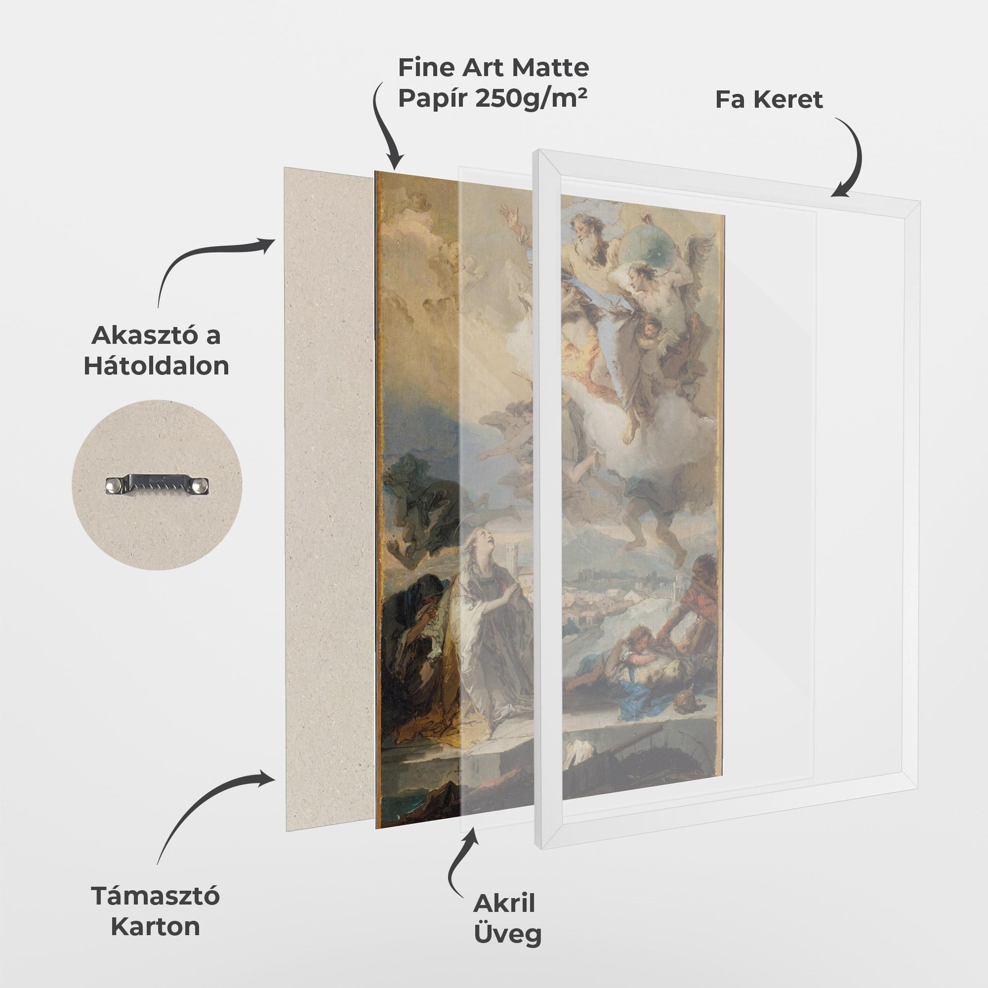 Keretezett Poszter Sky Angel Art mockup 1