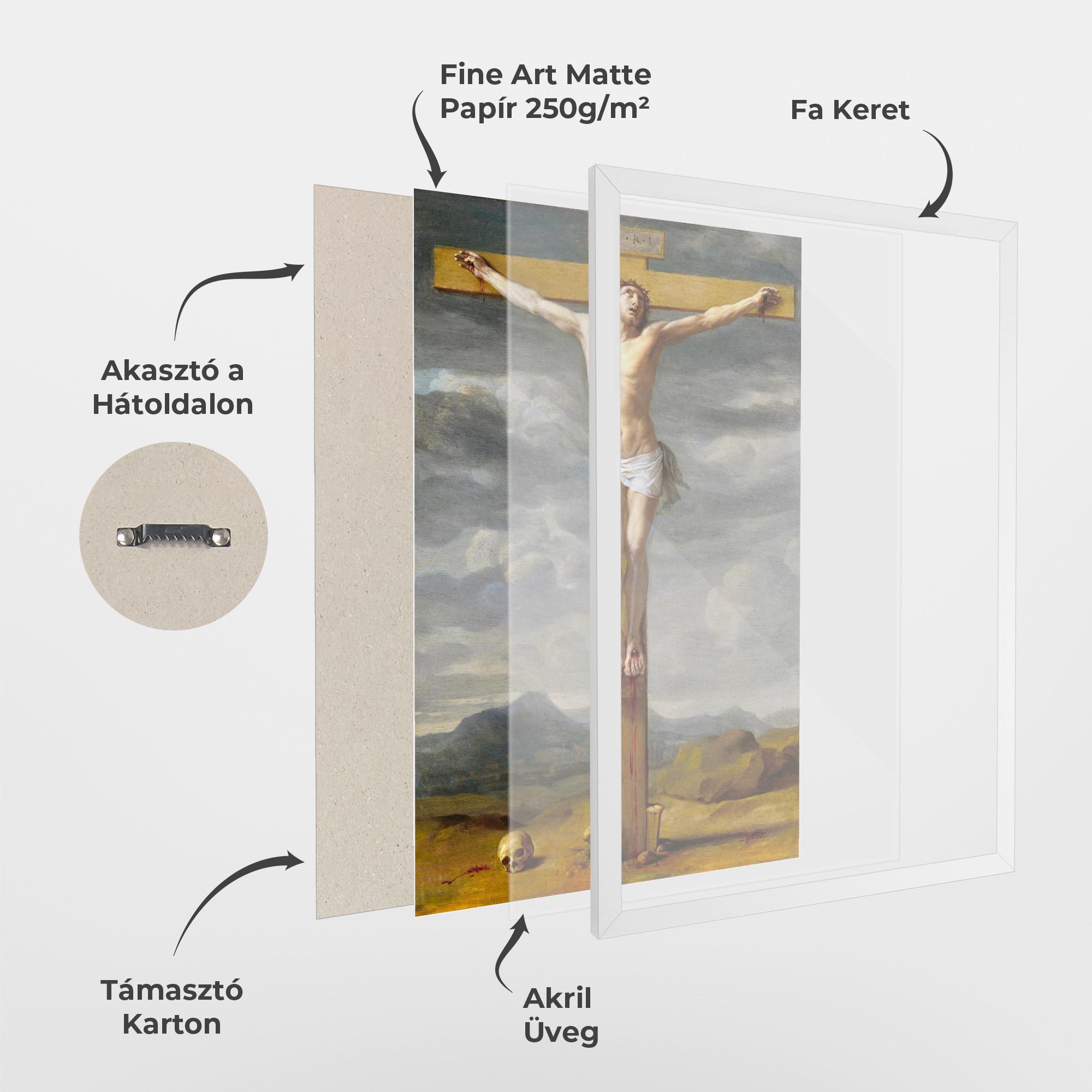 Keretezett Poszter Yellow Cross mockup 1