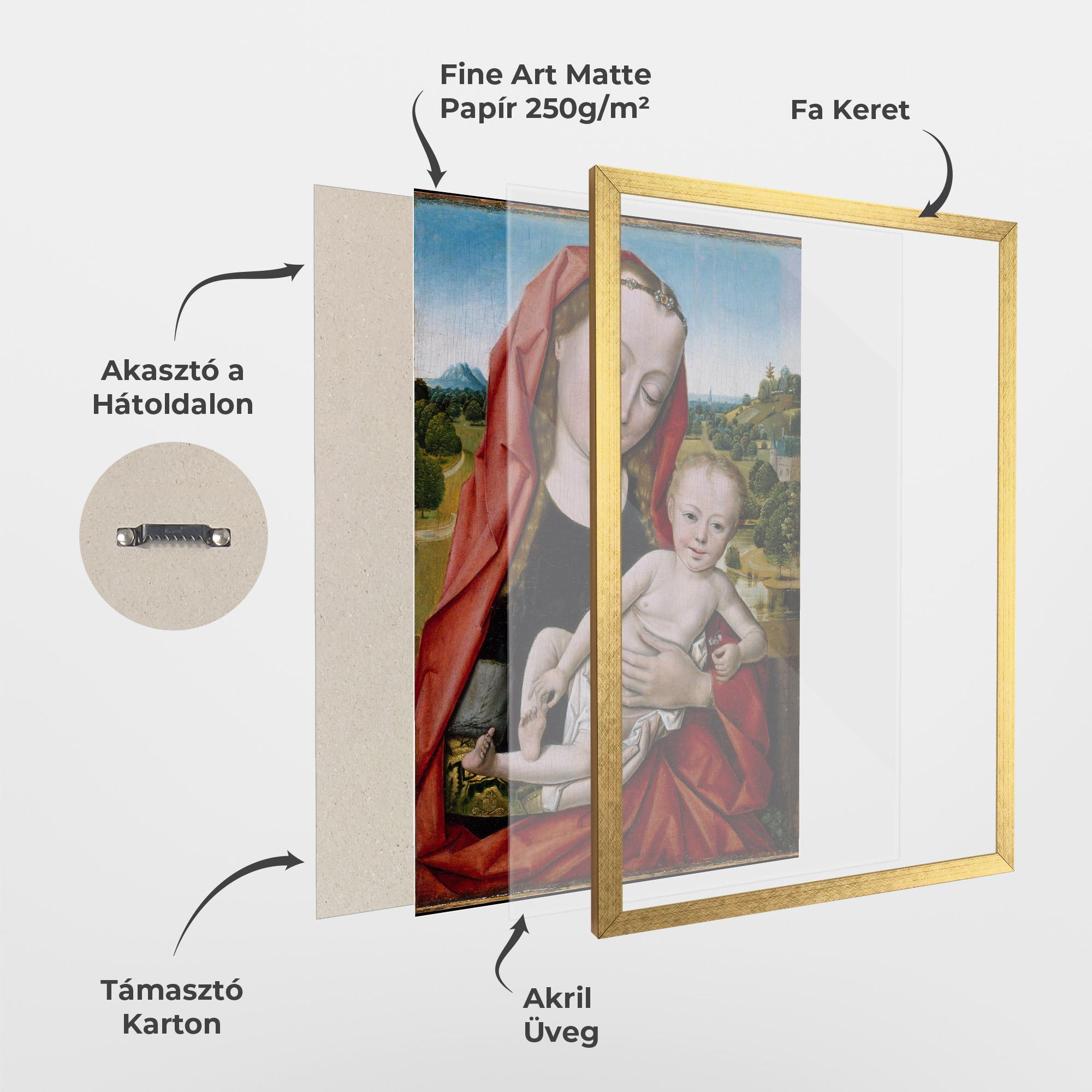 Keretezett Poszter Little Religious Baby mockup 1