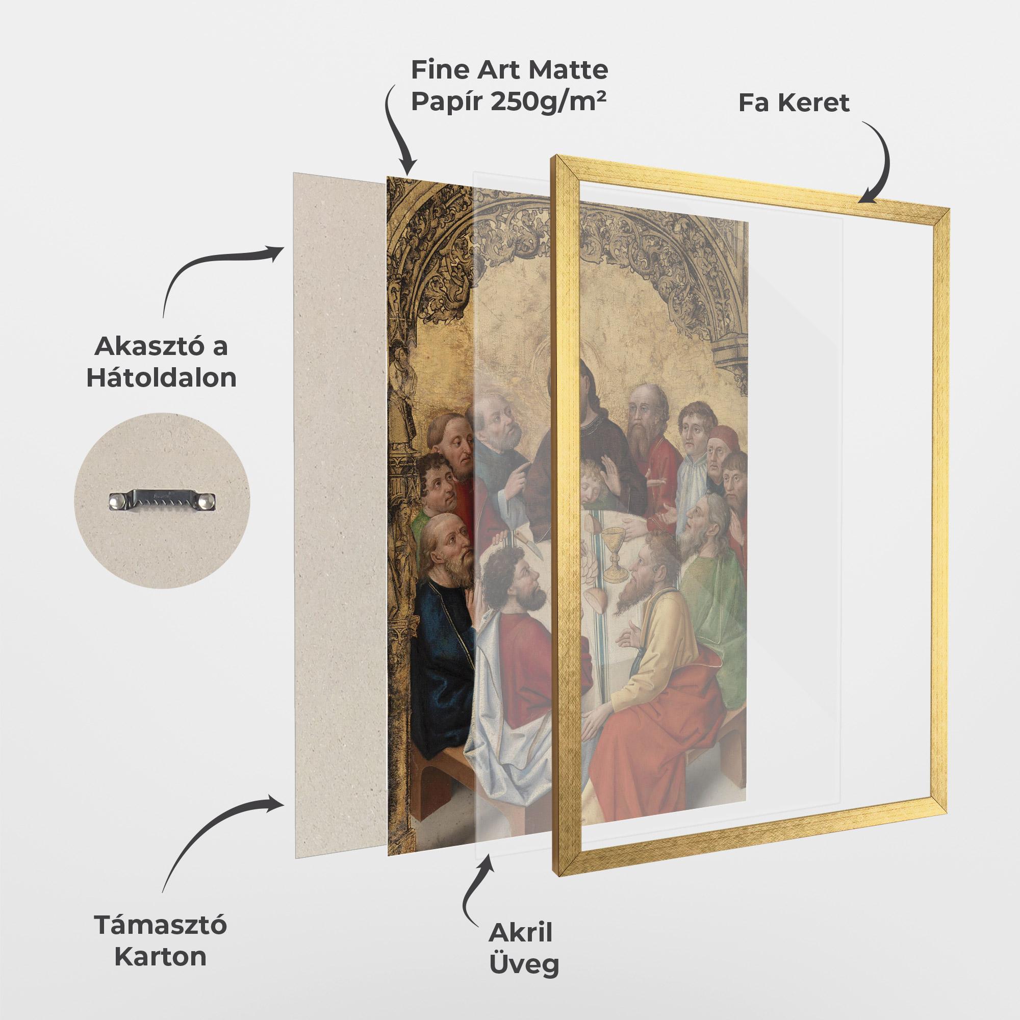 Keretezett Poszter Old Religious Art mockup 1