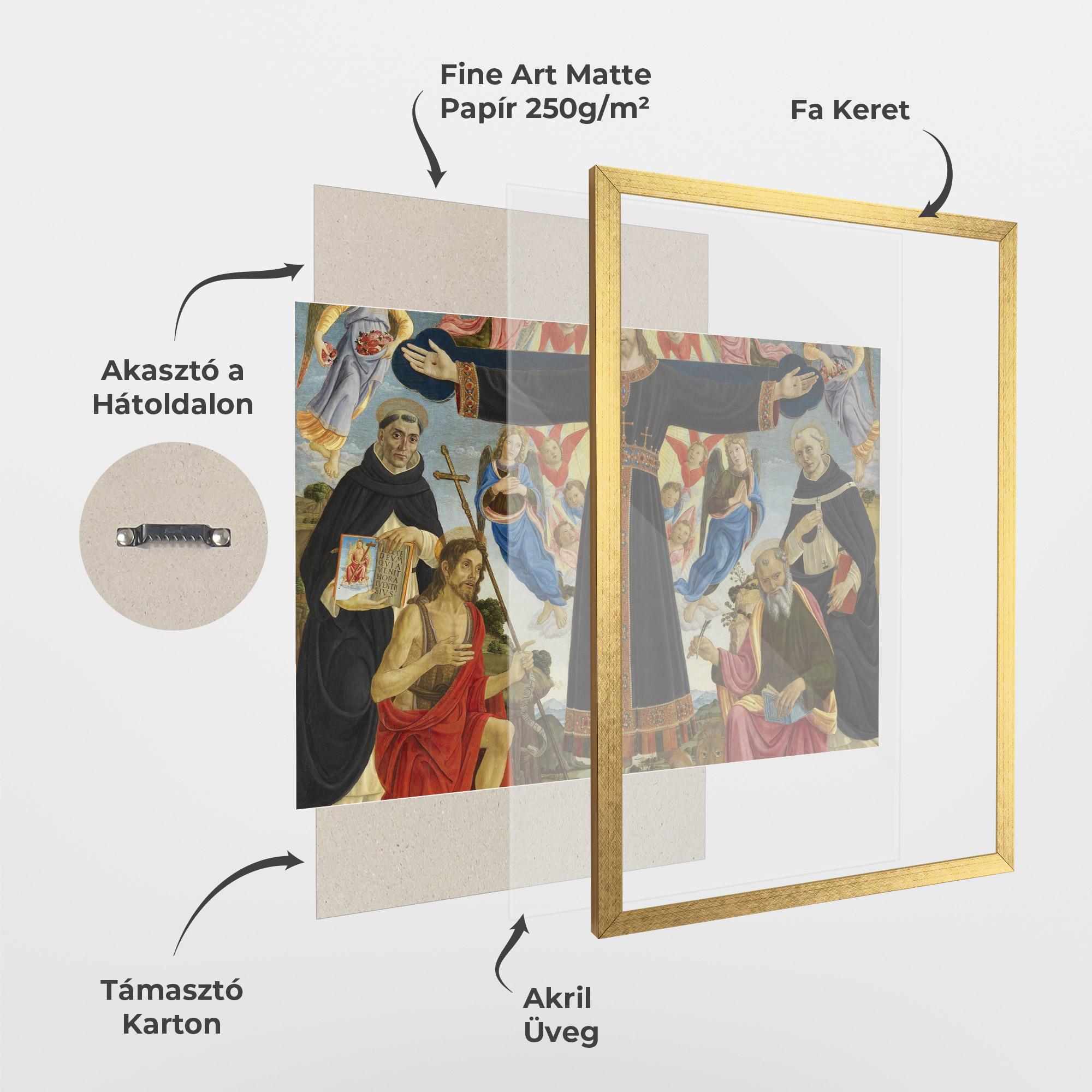 Keretezett Poszter Open Divine Arms mockup 1