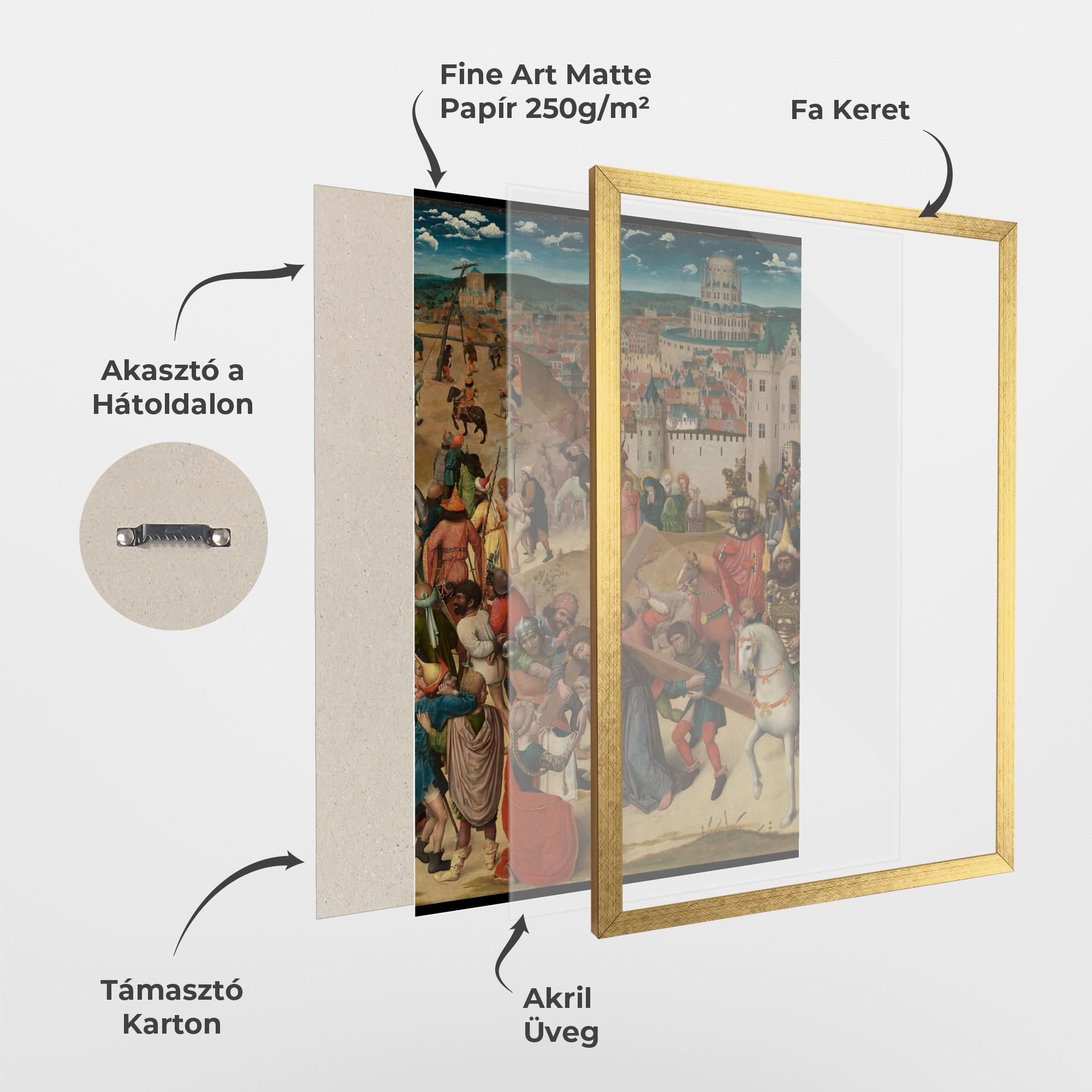 Keretezett Poszter People Holding Cross mockup 1