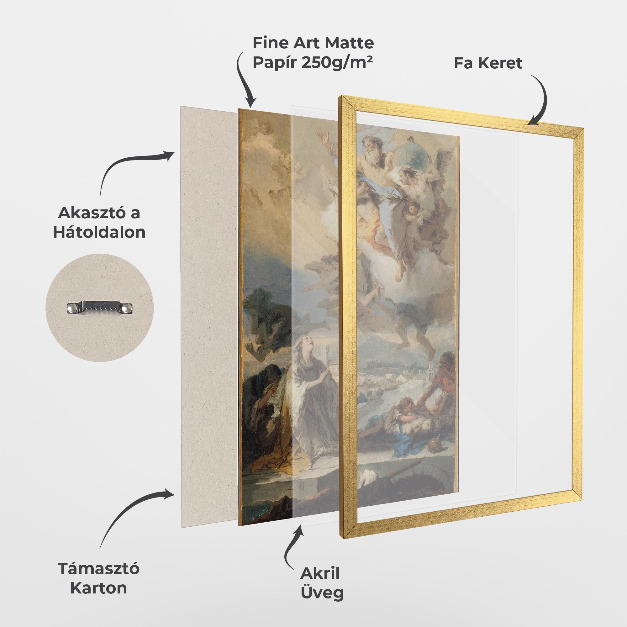 Keretezett Poszter Sky Angel Art mockup 1