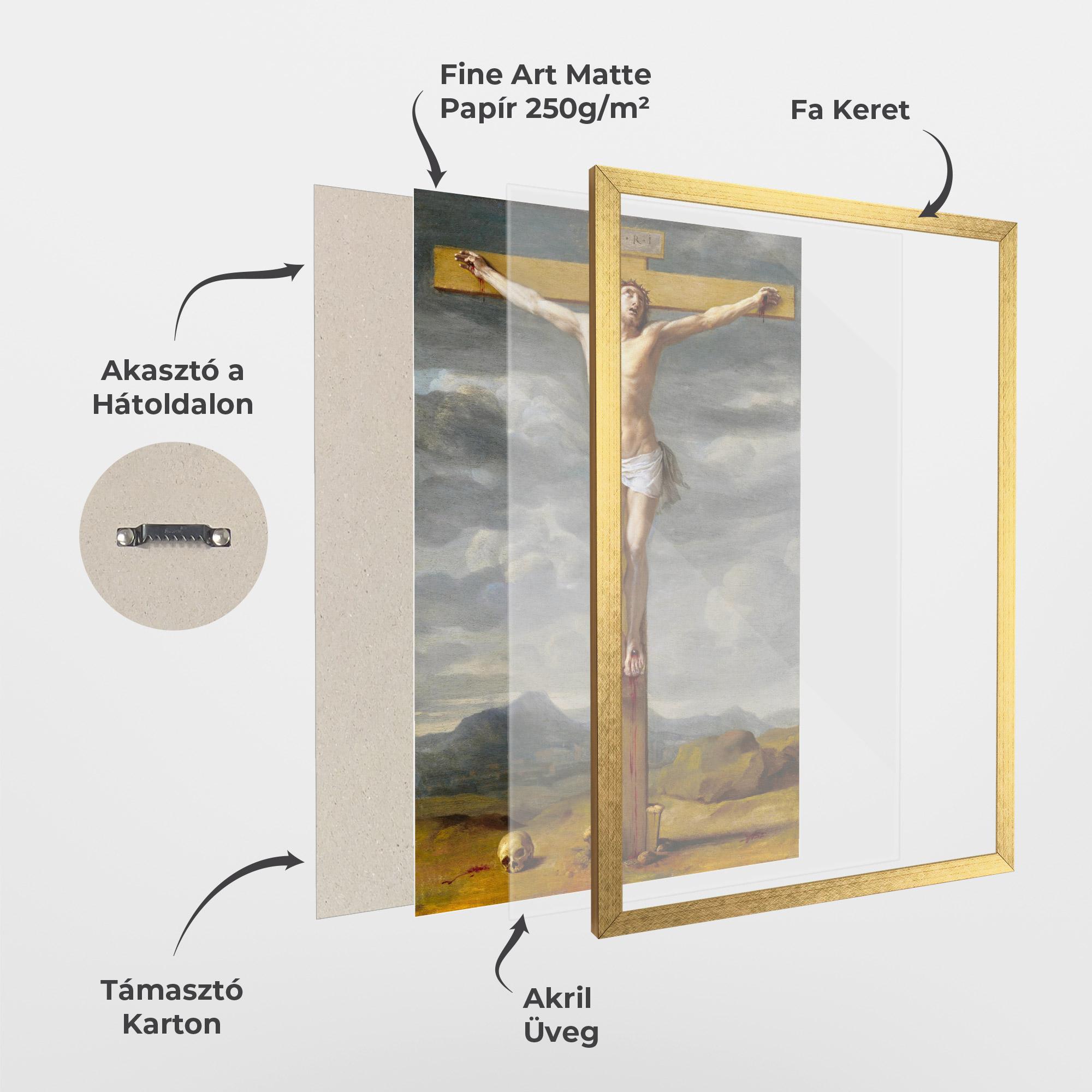 Keretezett Poszter Yellow Cross mockup 1