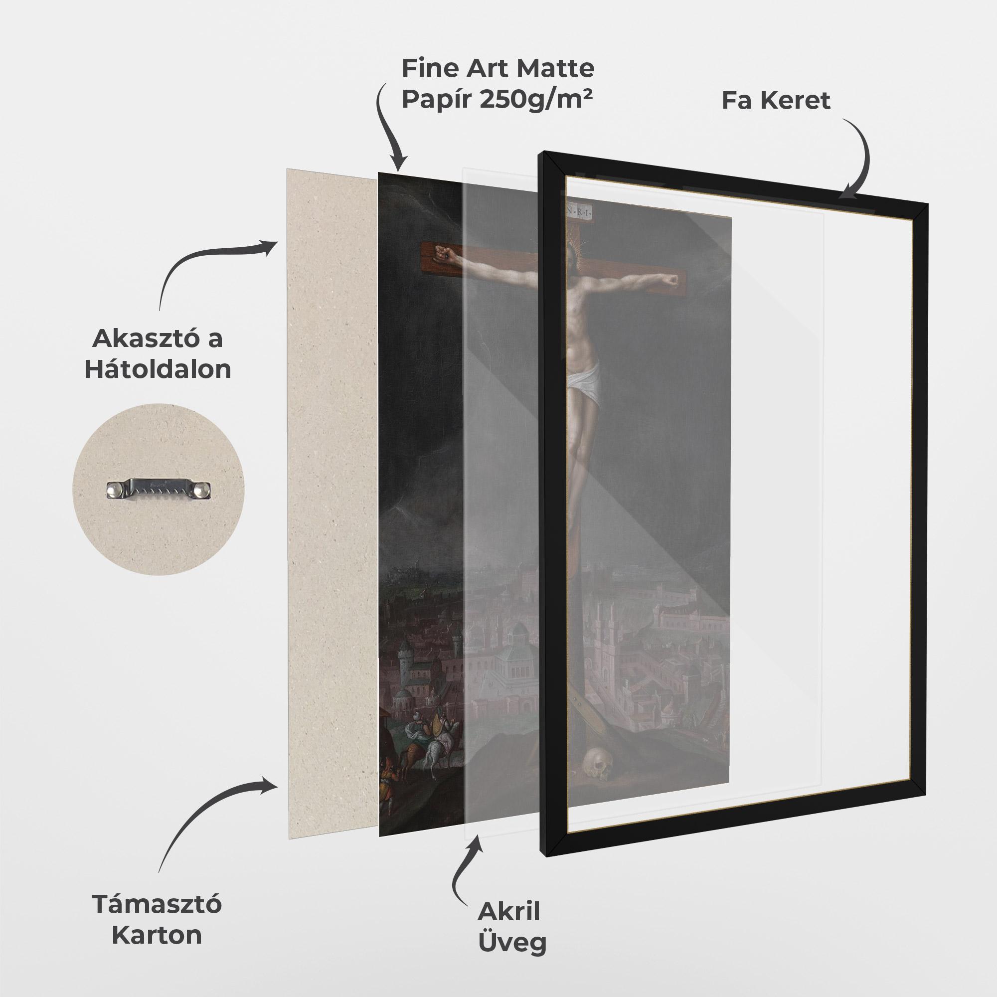 Keretezett Poszter Dark Cloud Jesus mockup 1