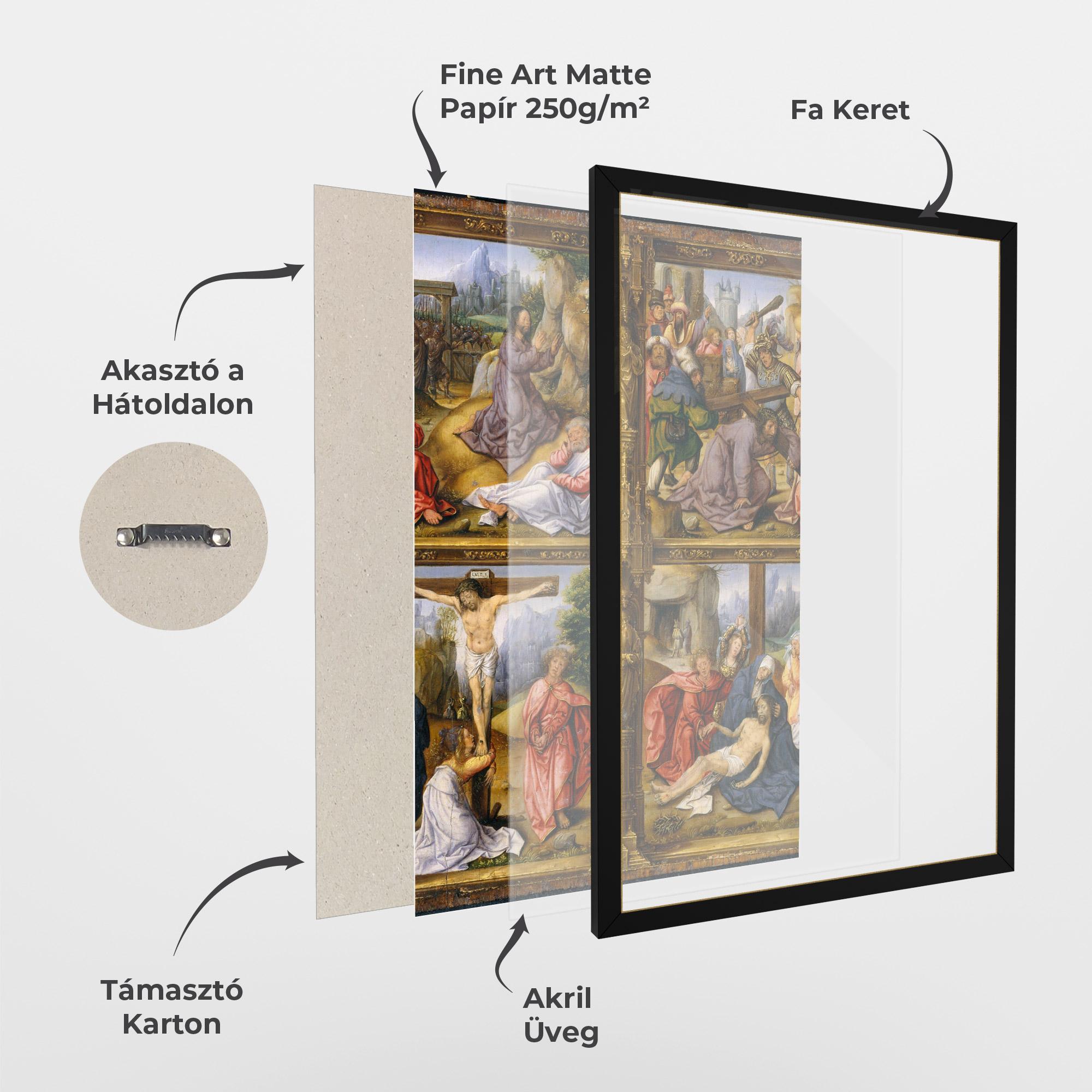 Keretezett Poszter Gold Window View mockup 1