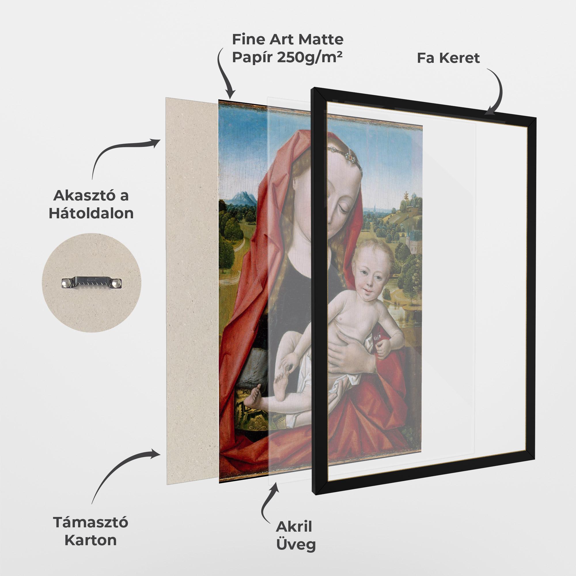 Keretezett Poszter Little Religious Baby mockup 1