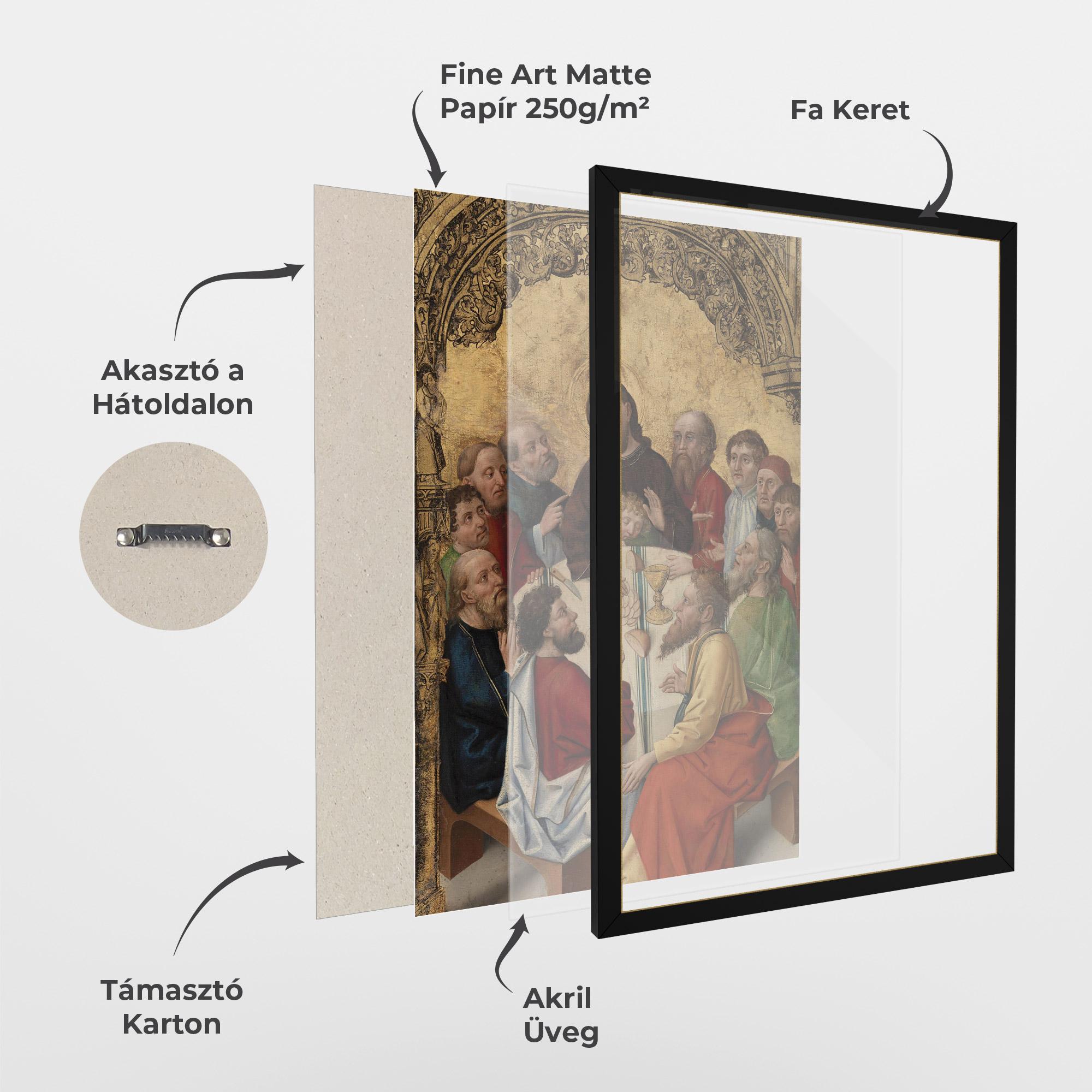 Keretezett Poszter Old Religious Art mockup 1