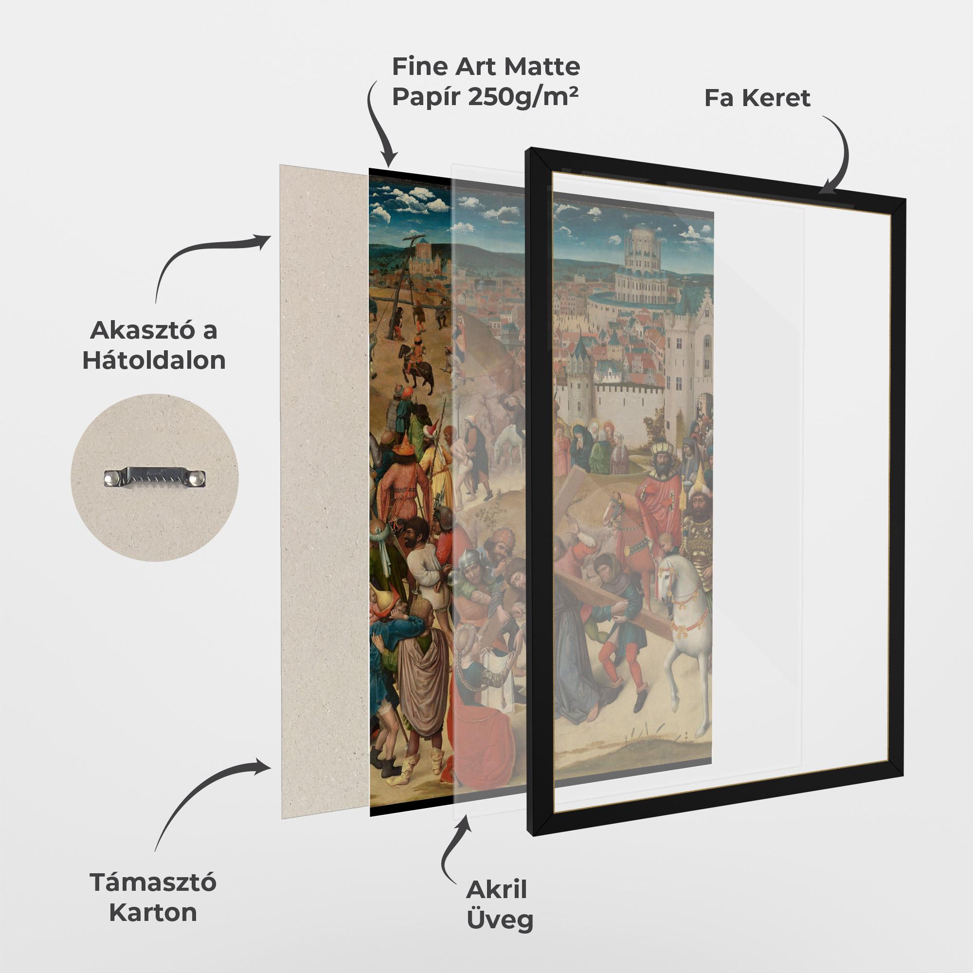 Keretezett Poszter People Holding Cross mockup 1