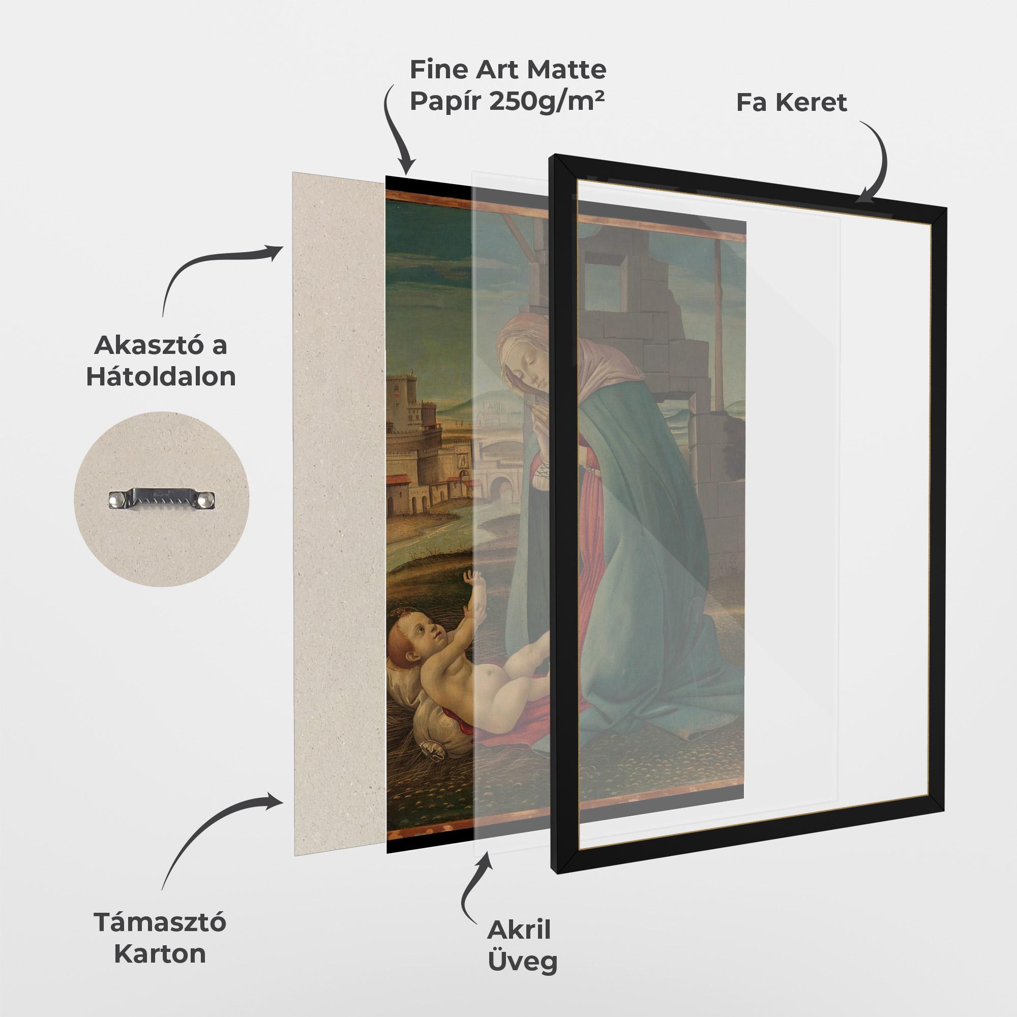 Keretezett Poszter Praying For Baby mockup 1