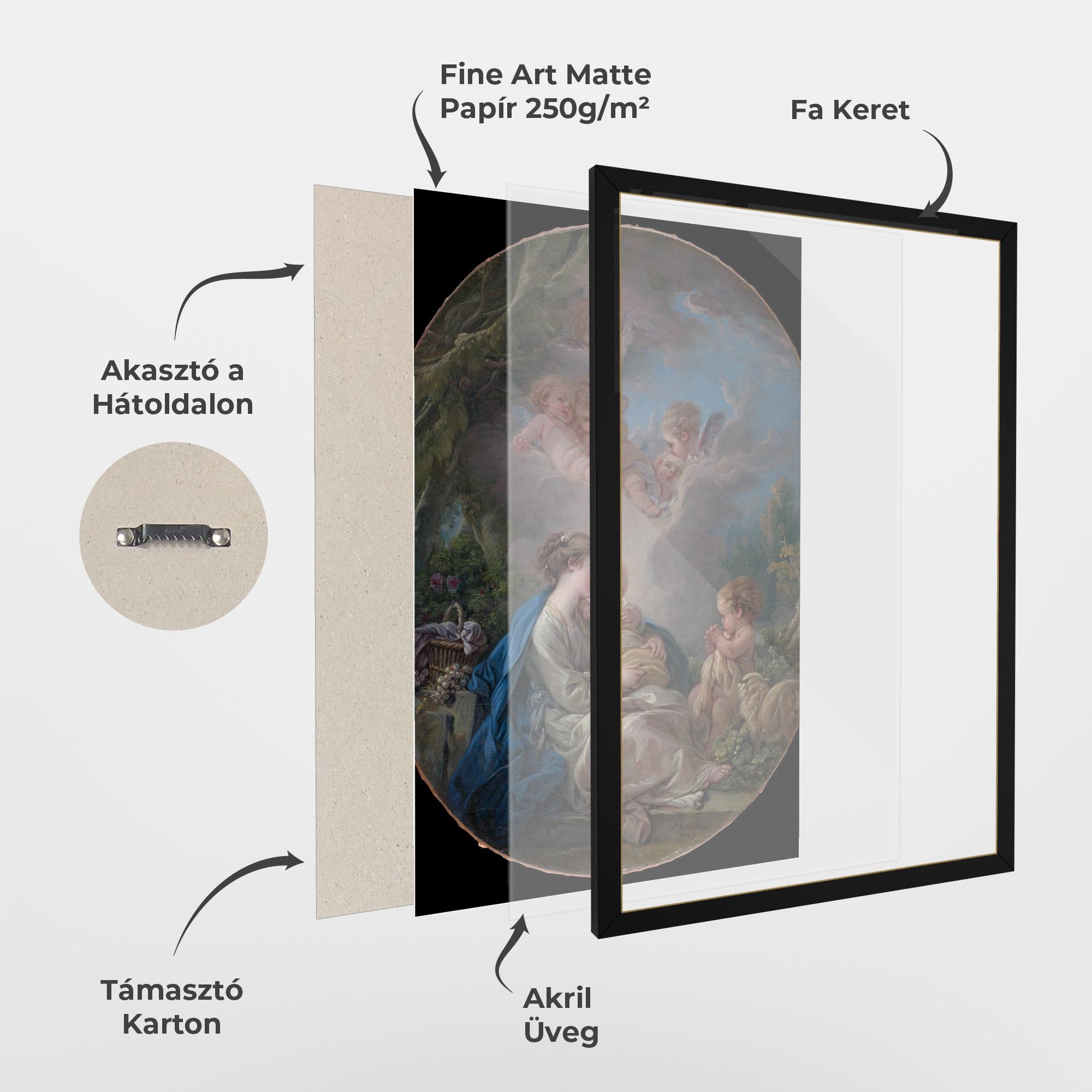 Keretezett Poszter Religious Circle mockup 1