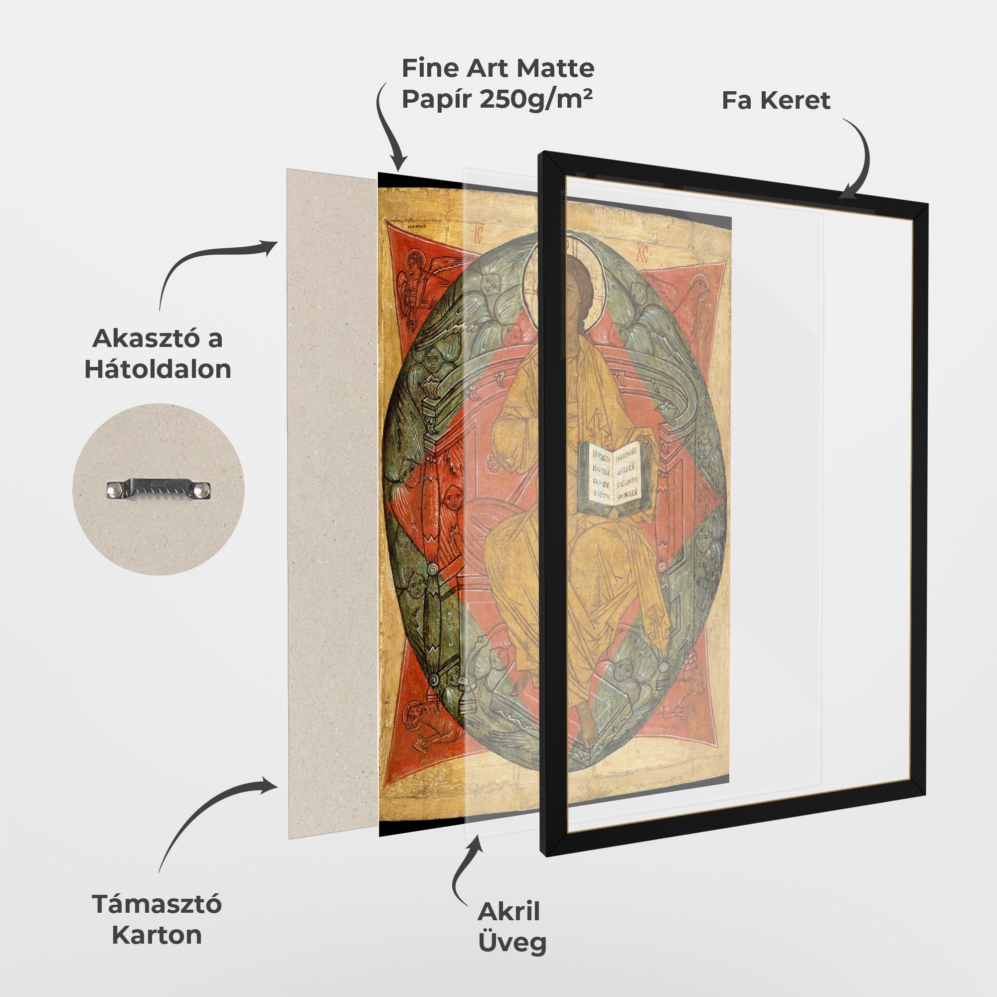 Keretezett Poszter Religious Outfit mockup 1